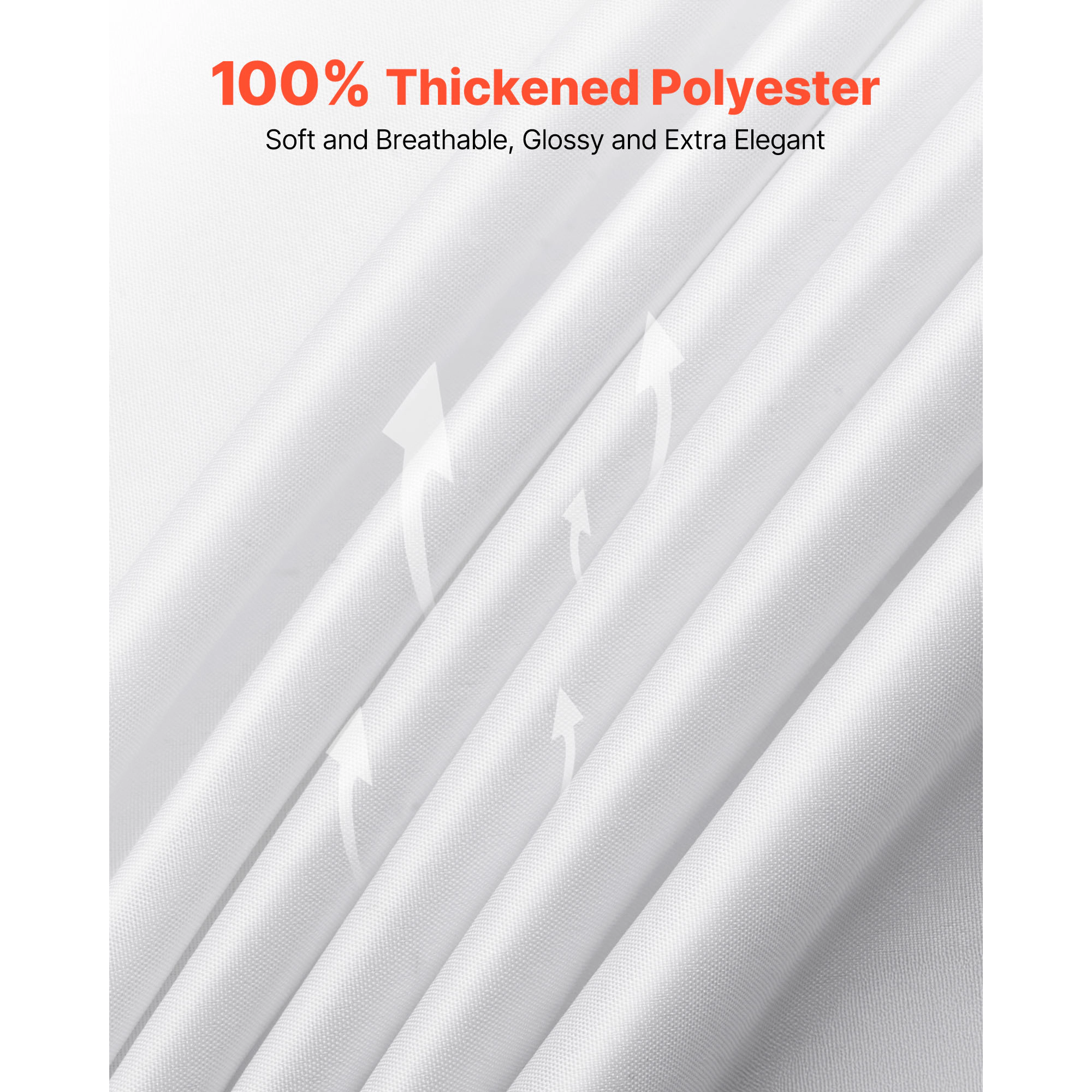 HONGGE White Tablecloths for Rectangle Tables Reusable and Machine Washable Table Clothes Wrinkle-Resistant Polyester