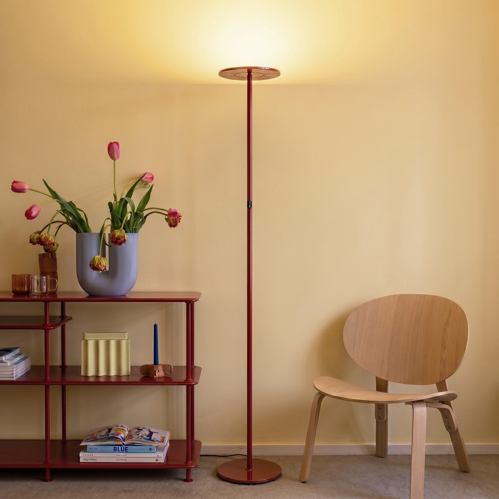 Brightech Sky Torchiere Adjustable Floor Lamp