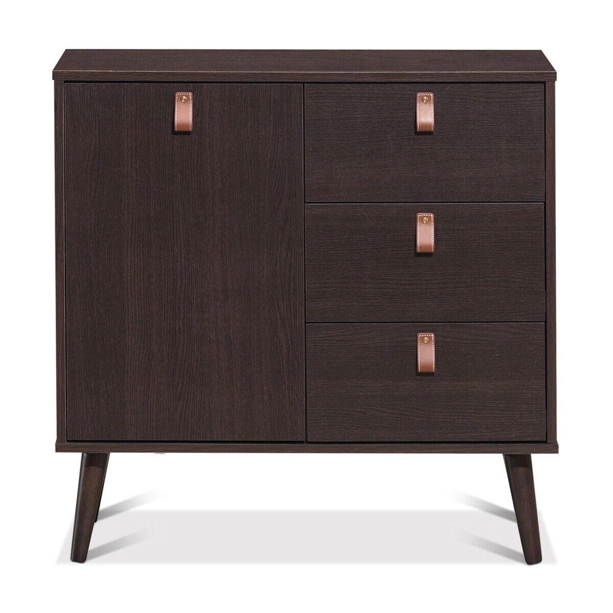 SlickBlue 3-Drawer Wood Storage Cabinet with Adjustable Shelf
