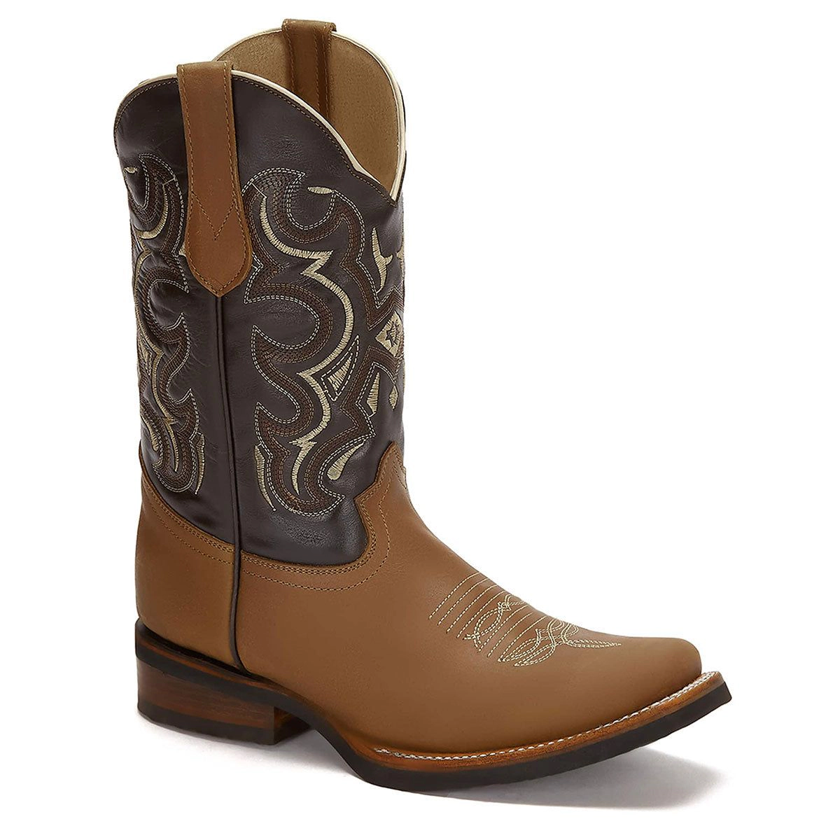 Forastero Men Western Cowboy Leather Boots