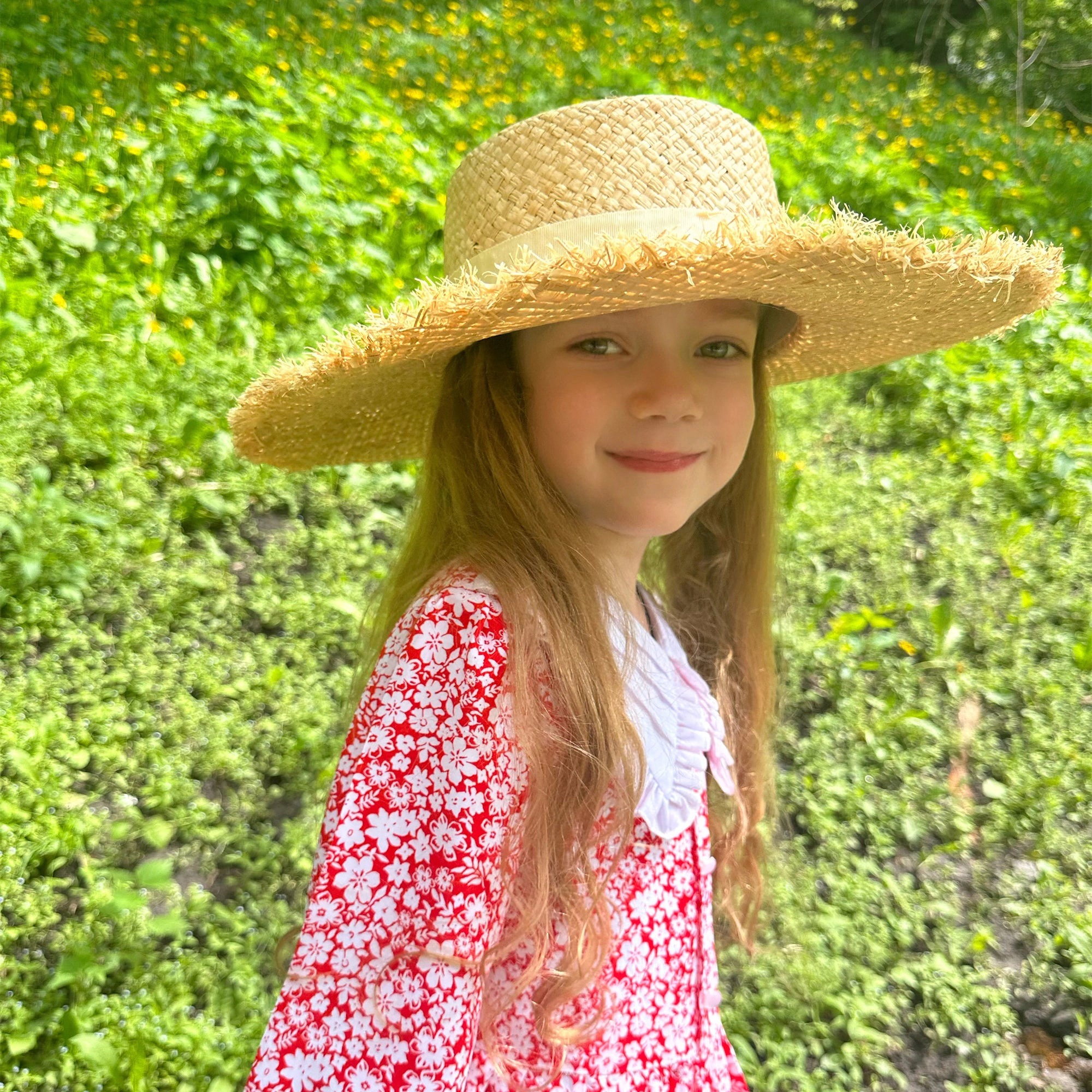 Kanut Sports Maddy Kids Sun Hat - Wide Brim, UPF 50+, Natural