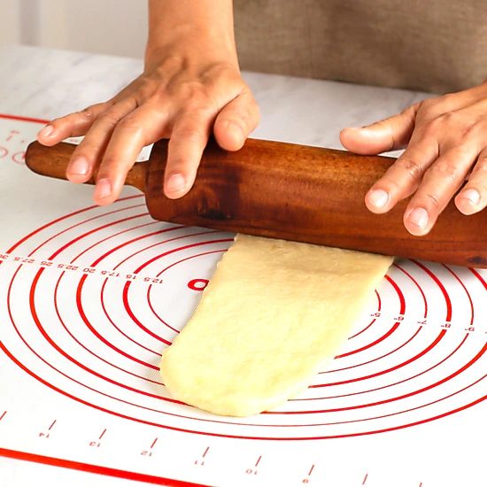 Cheer Collection Silicone Baking Mat for Dough and Baking Cookies Pizza