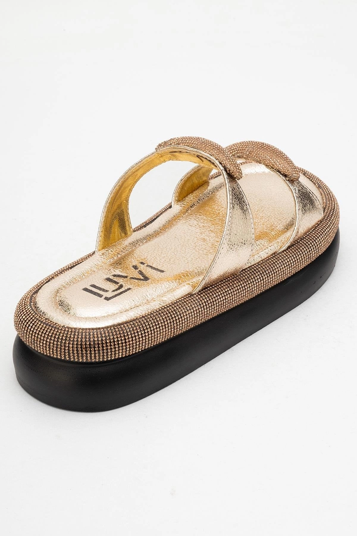 Prologue Shoes Womens Finery Embellished Platform Slide