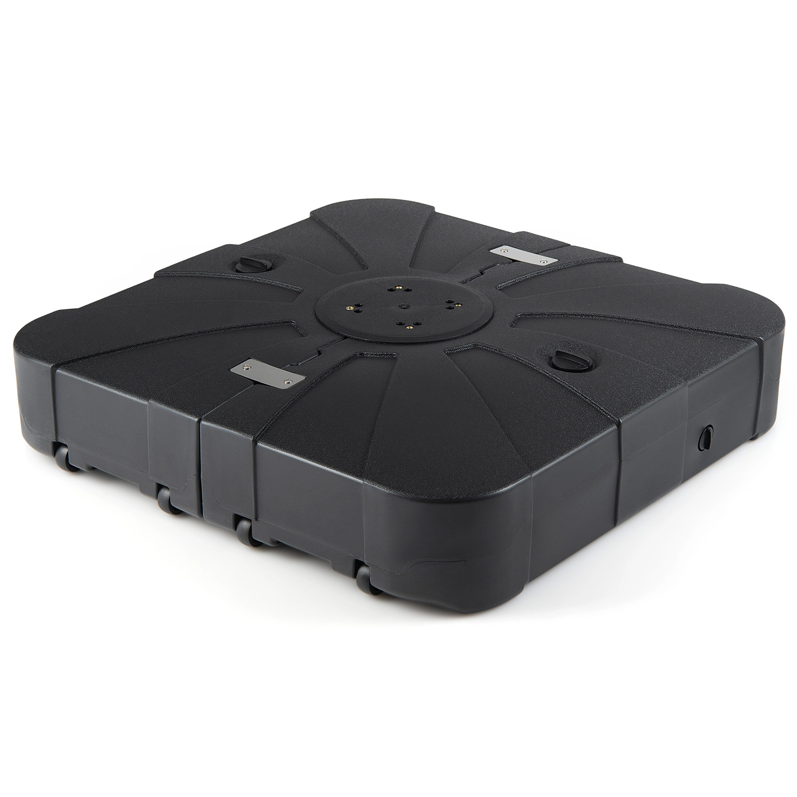 SUGIFT Cantilever Umbrella Base 285-375-lb Water and Sand Fillable for 8-12-ft Cantilever Umbrellas Black
