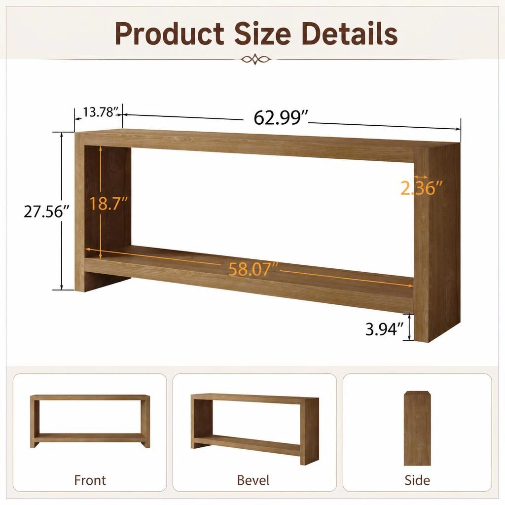 GOODSILO Long Narrow Console Table Narrow Sofa Table