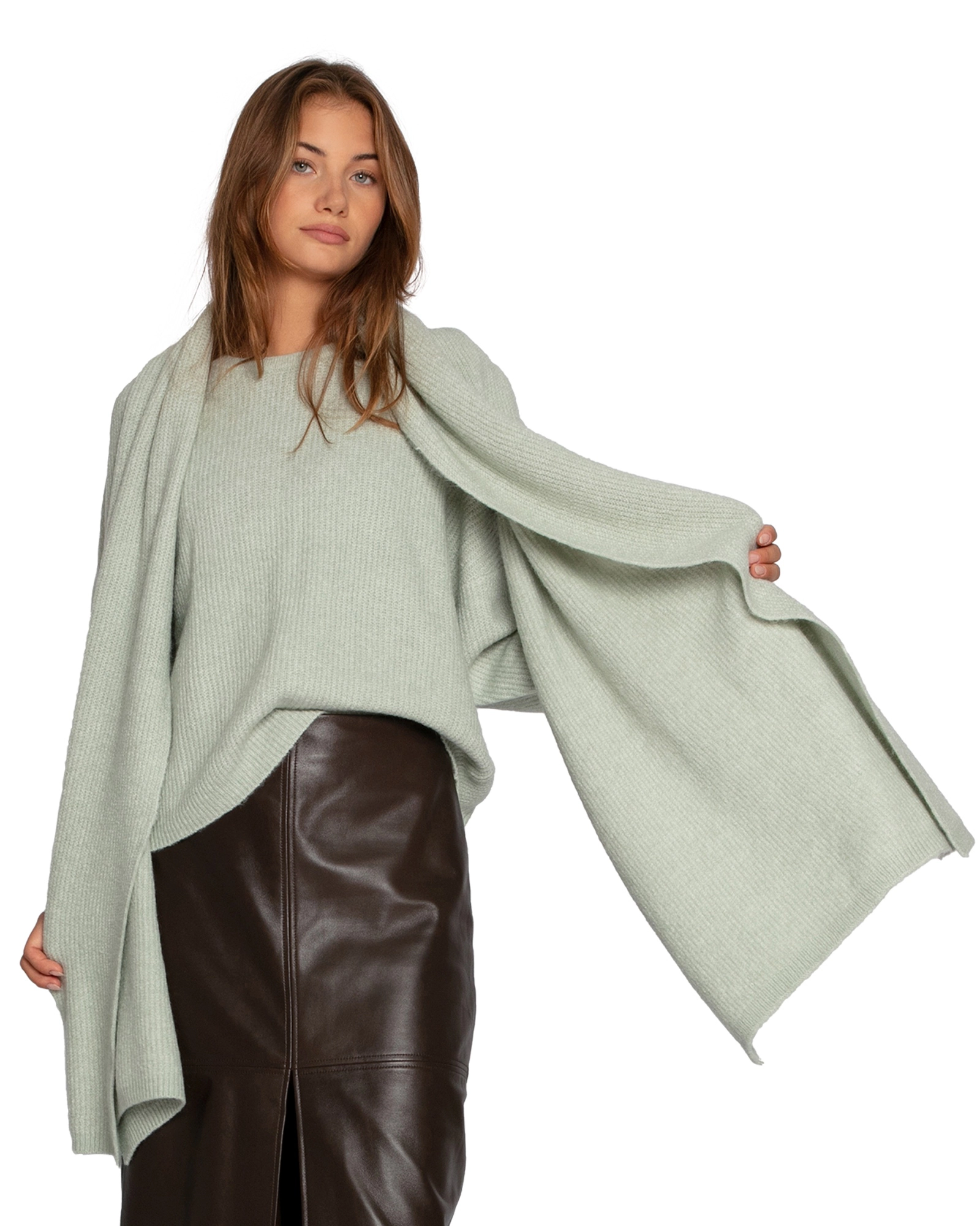 Belle & Bloom Wrap Me Up Scarf Sweater