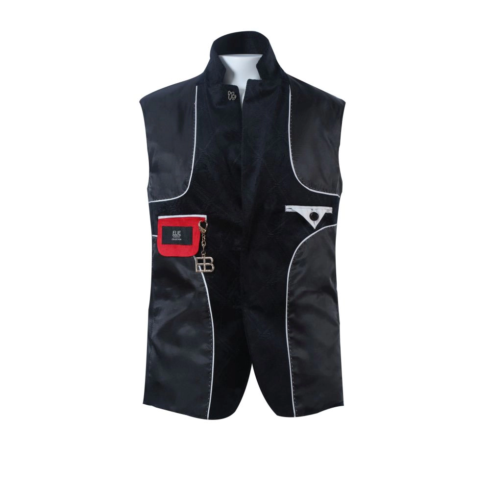 Elie Balleh Boys Slim Fit Velvet Sports Coat Jacket