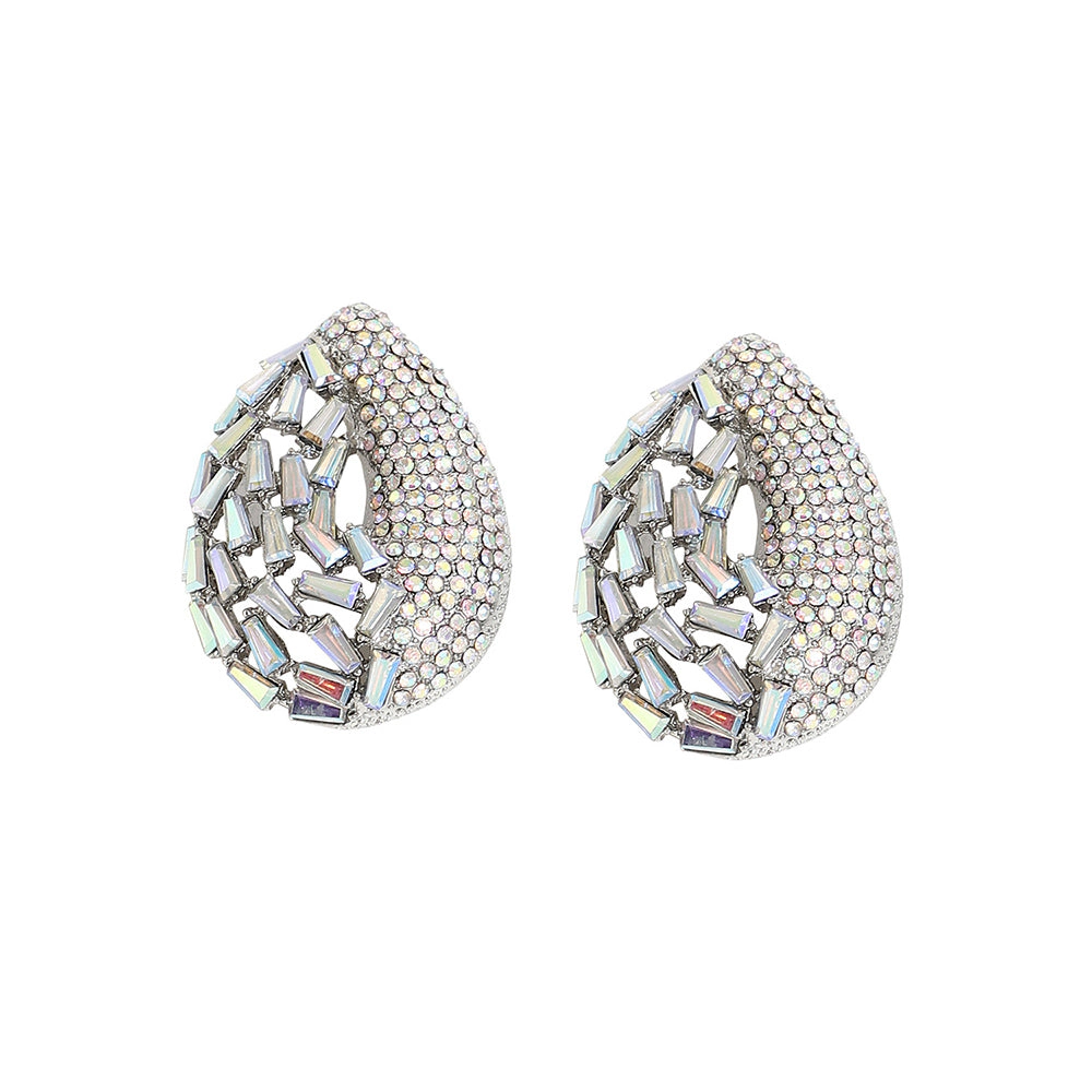 SOHI Women's Gold Teardrop Drop Earrings