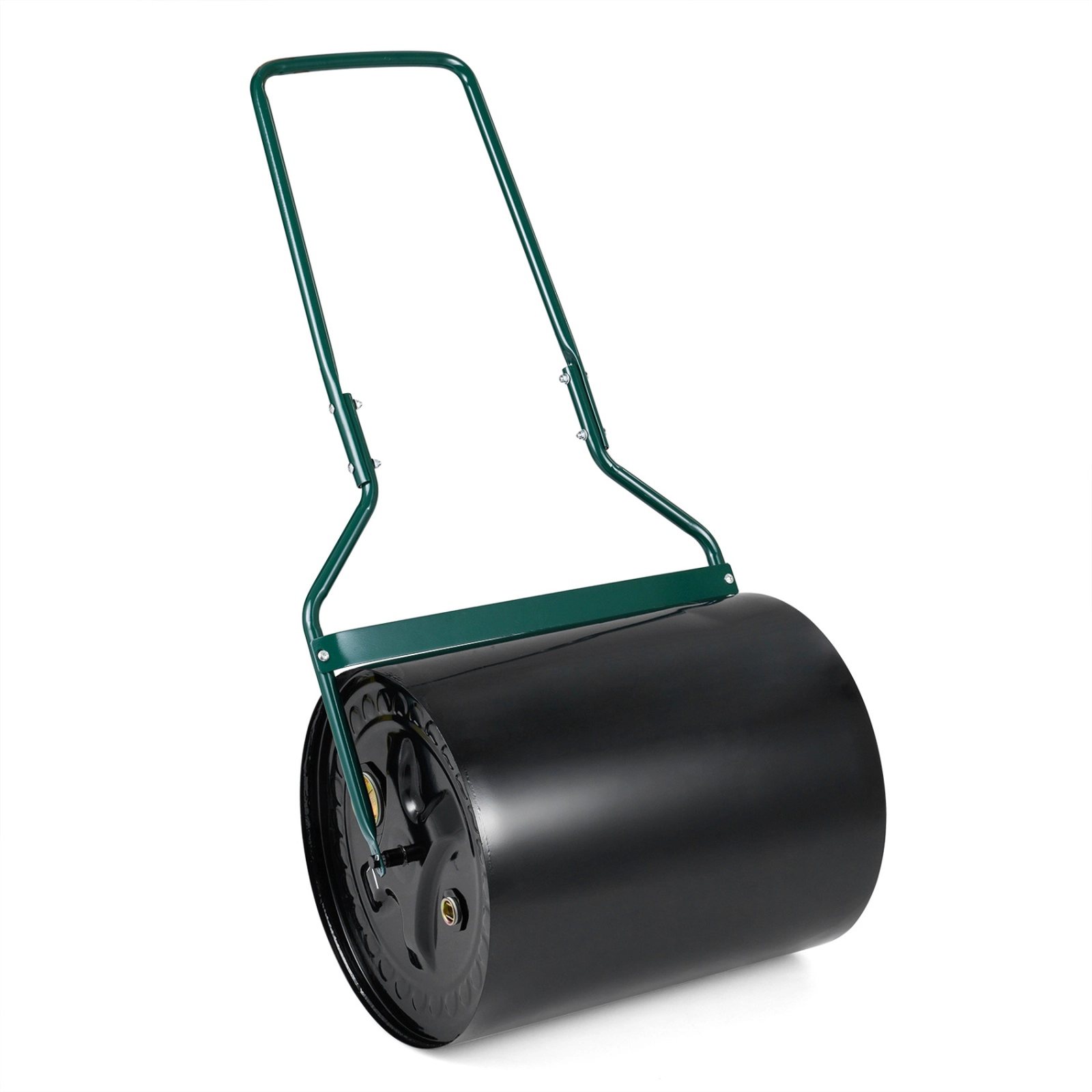 SUGIFT Black 16 Gallon Water and Sand Filled Lawn Roller with Leak-Proof Inlet 21-in W 16-in D 44-in H
