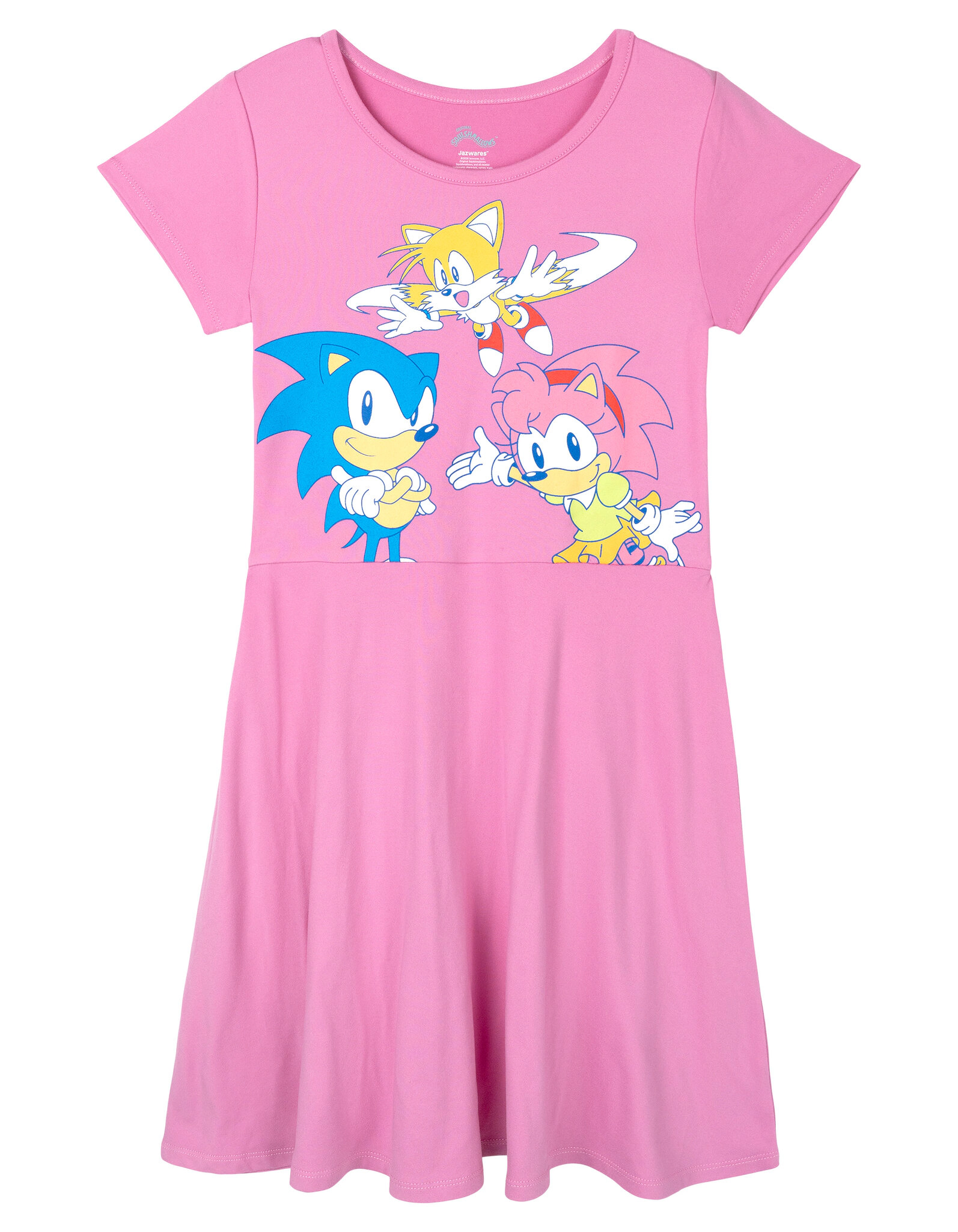 SEGA Sonic the Hedgehog Girls' 2-Pack Skater Dresses