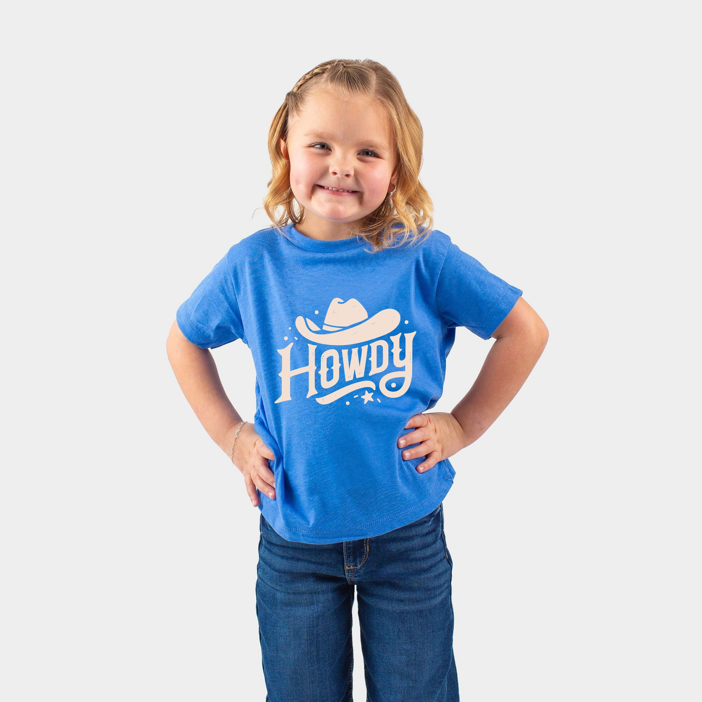 The Juniper Shop - Howdy Western Hat Toddler Short Sleeve Graphic T-Shirt