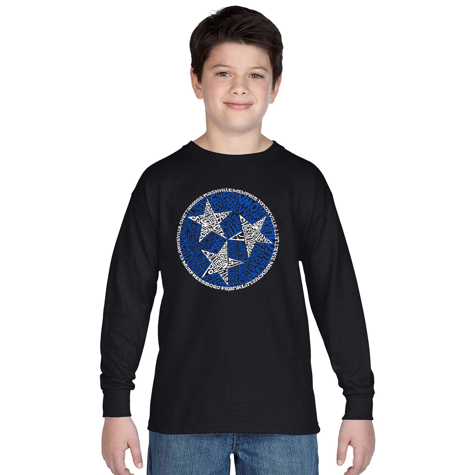 LA Pop Art Boys Long Sleeve T-Shirt -  Tennessee Tristar