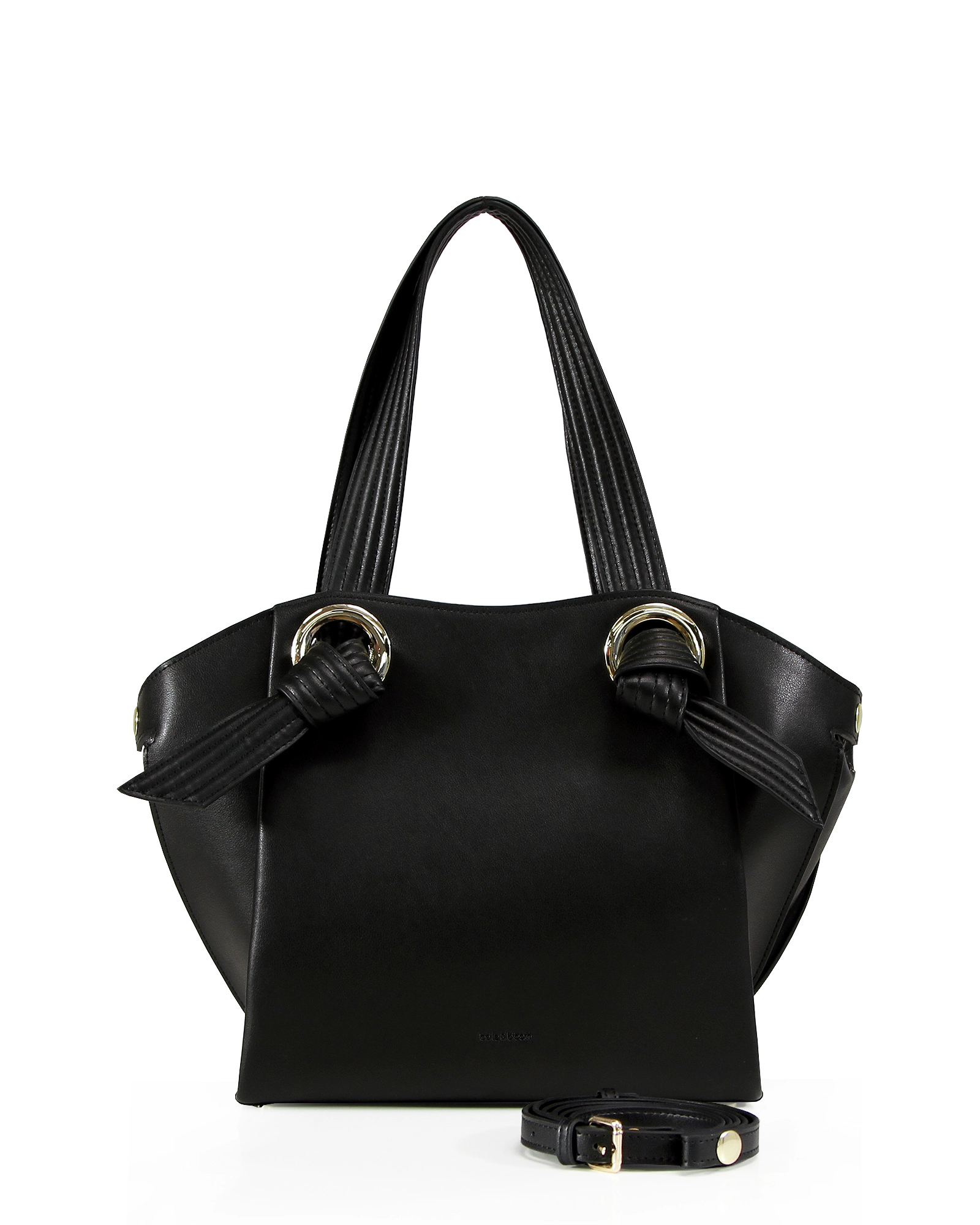 Belle & Bloom Womens Heart Of Gold Leather Shoulder Bag