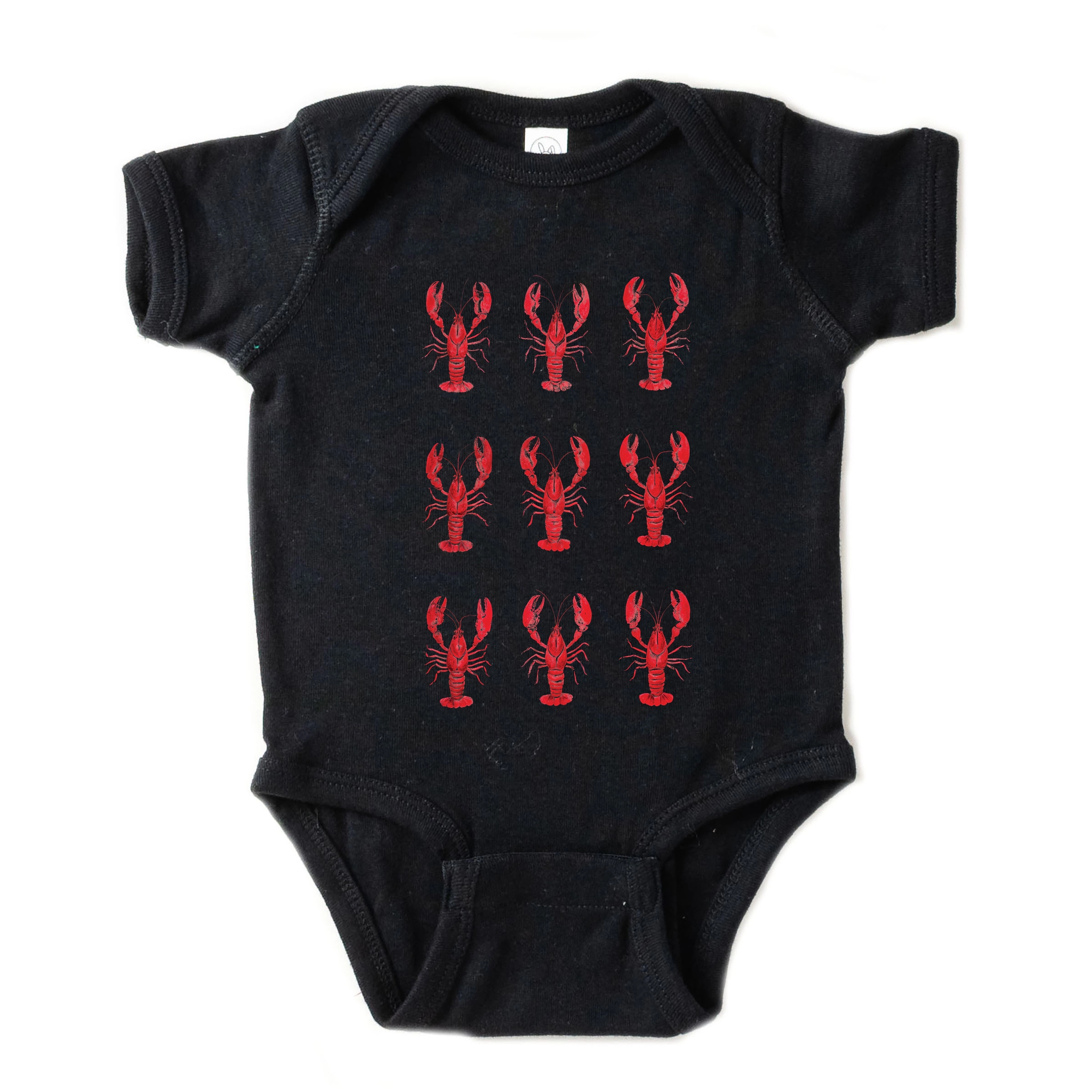 The Juniper Shop - Infant Short Sleeve Graphic Bodysuit Nine Lobsters Watercolor
