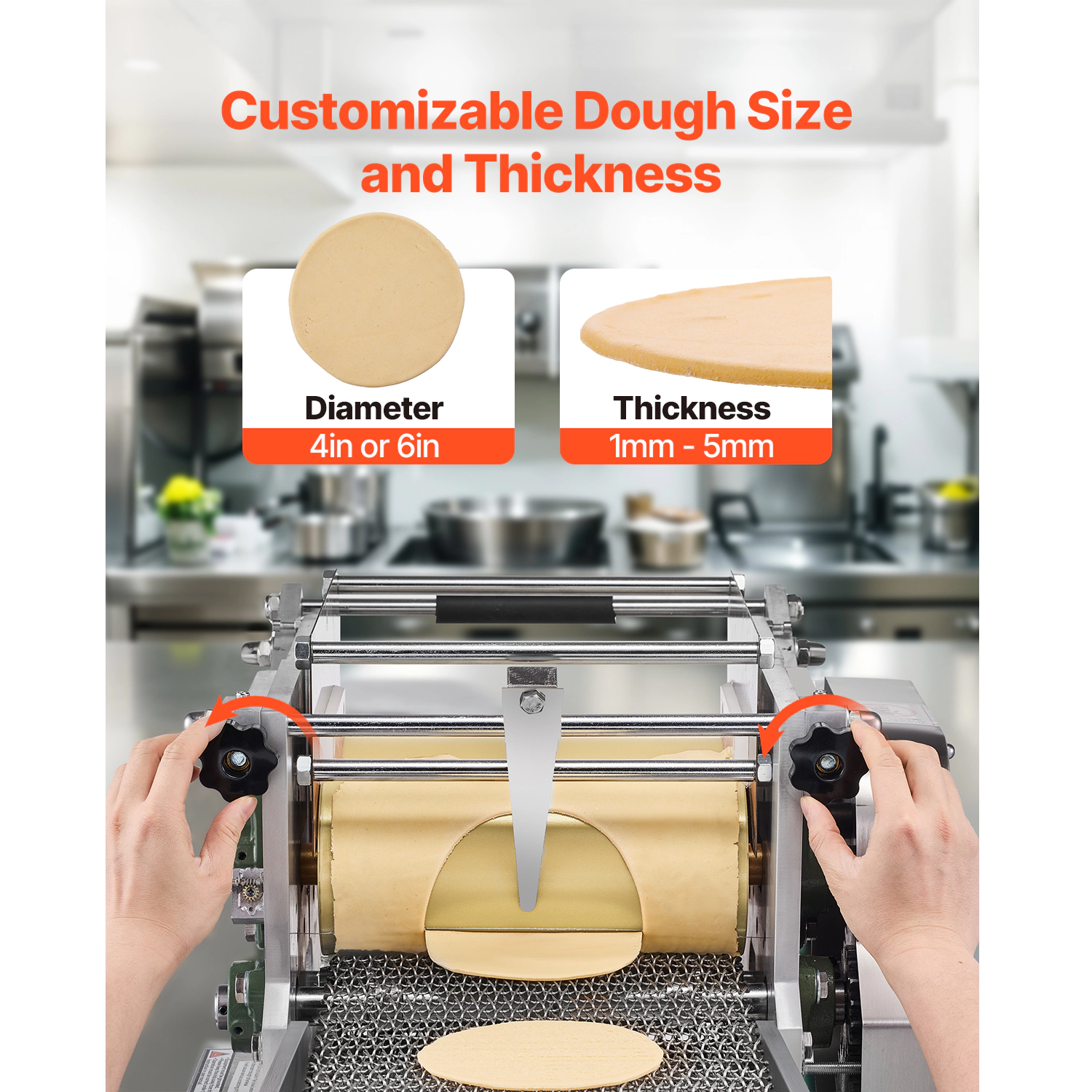 HONGGE Electric Tortilla Maker, Automatic Corn Tortilla Making Machine with Non-Stick Coating