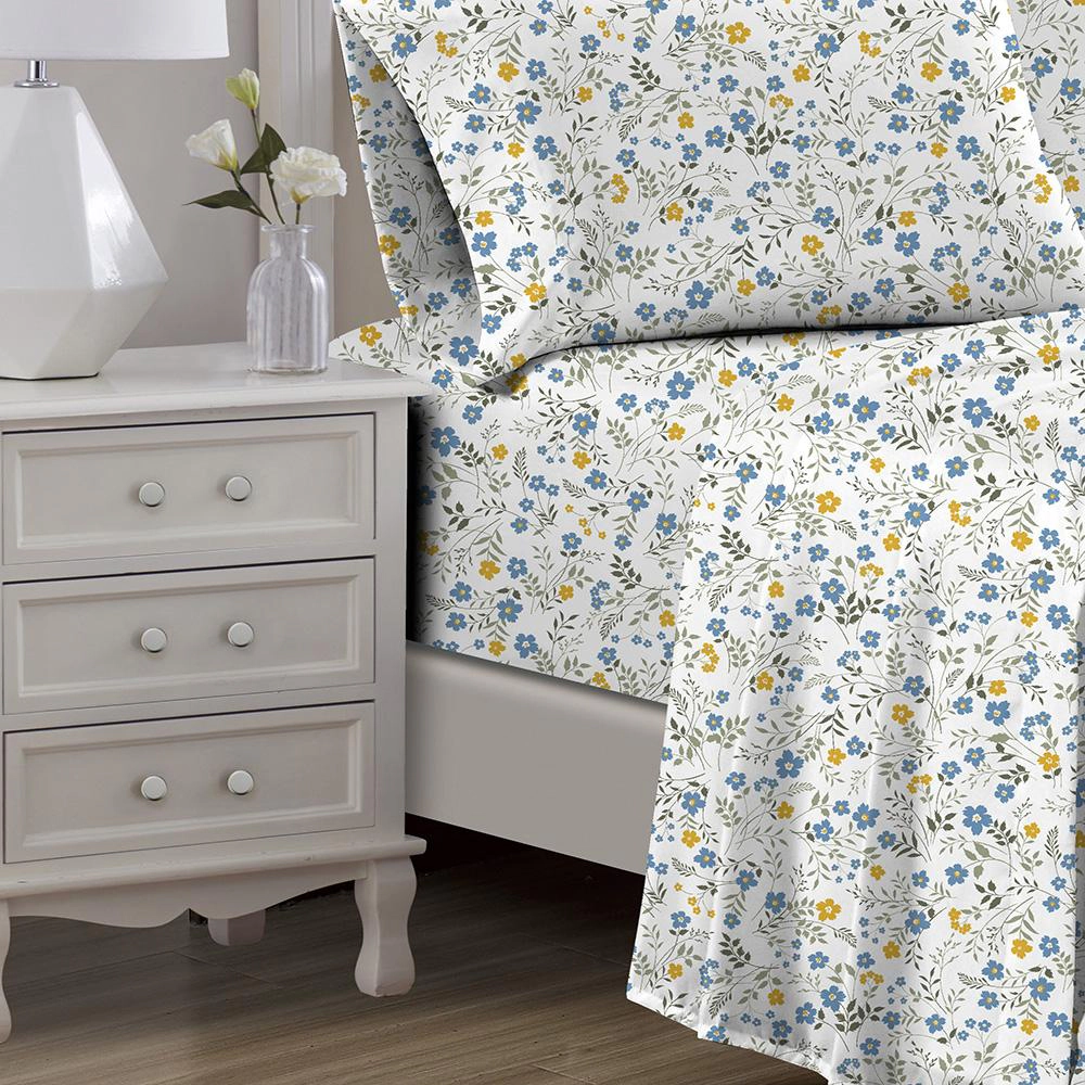 RT Designers Collection Sara 1000 Thread Count CVC Ultra Soft Sheet Set Queen
