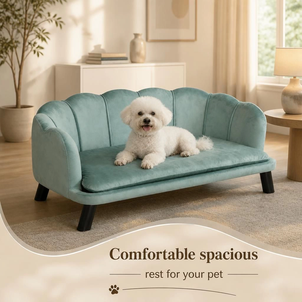 Ifmall Elevated Foam Pet Bed for Dogs and Cats