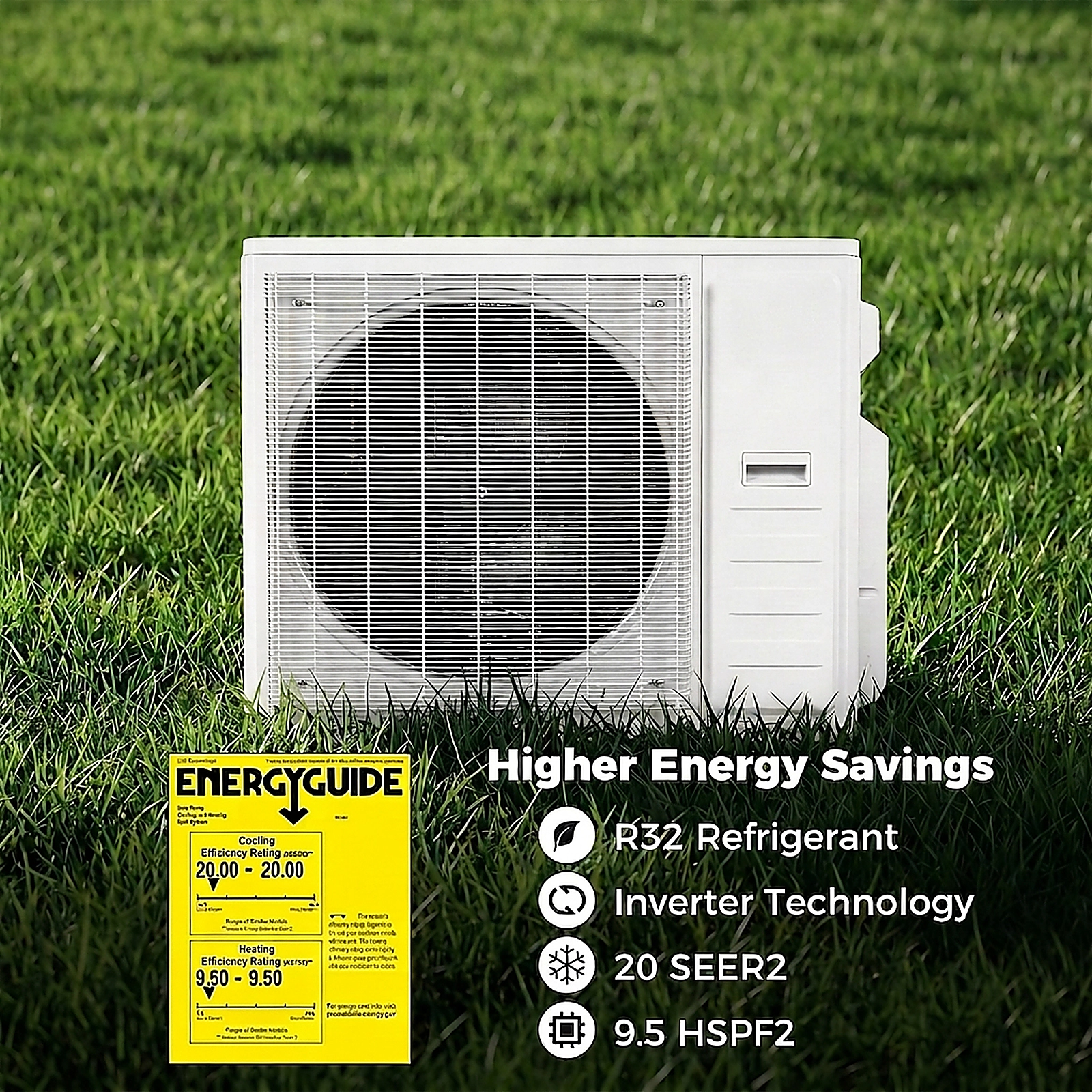 SUGIFT 38000-BTU 3-Zone 20-SEER2 208-230V Ductless Mini Split Air Conditioner Heat Pump 9K + 9K + 18K