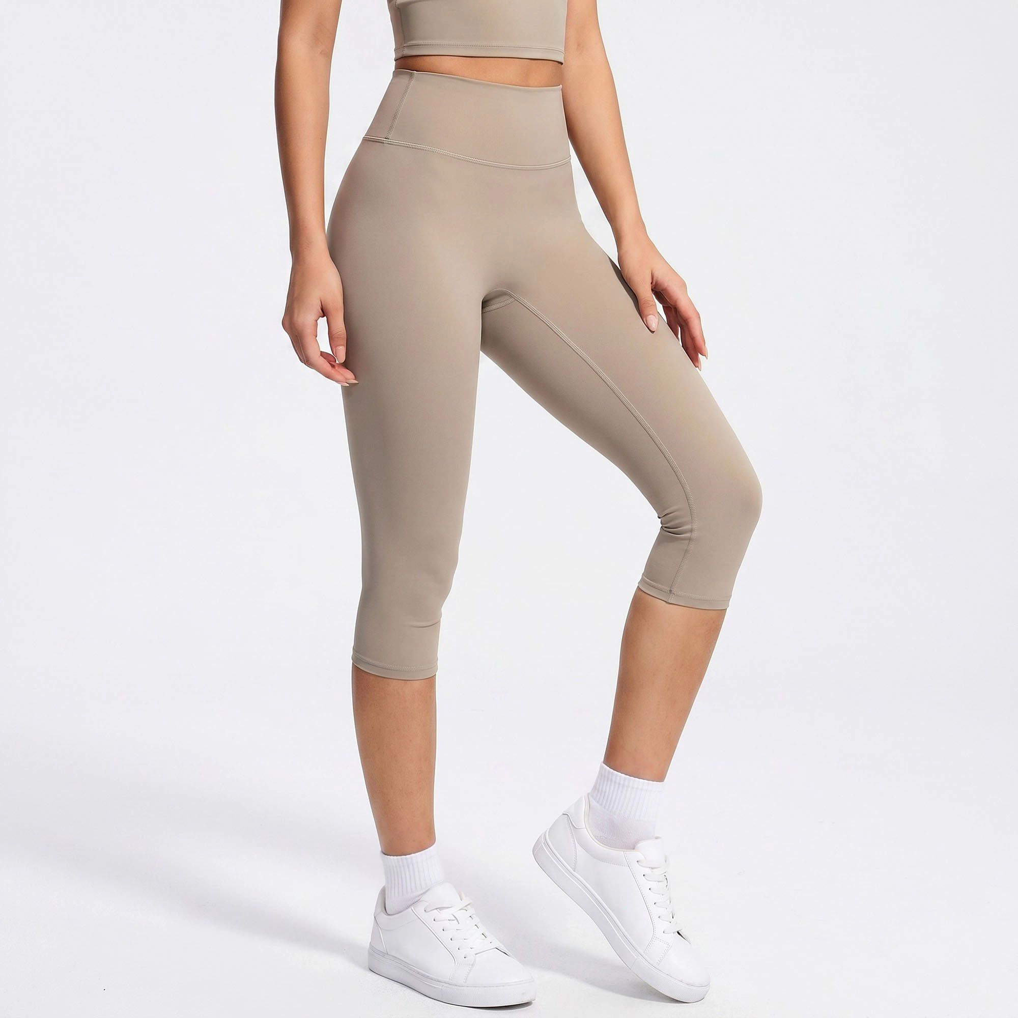 Anna-Kaci Women's High-Waist Capri Leggings Cropped Workout Yoga Pants