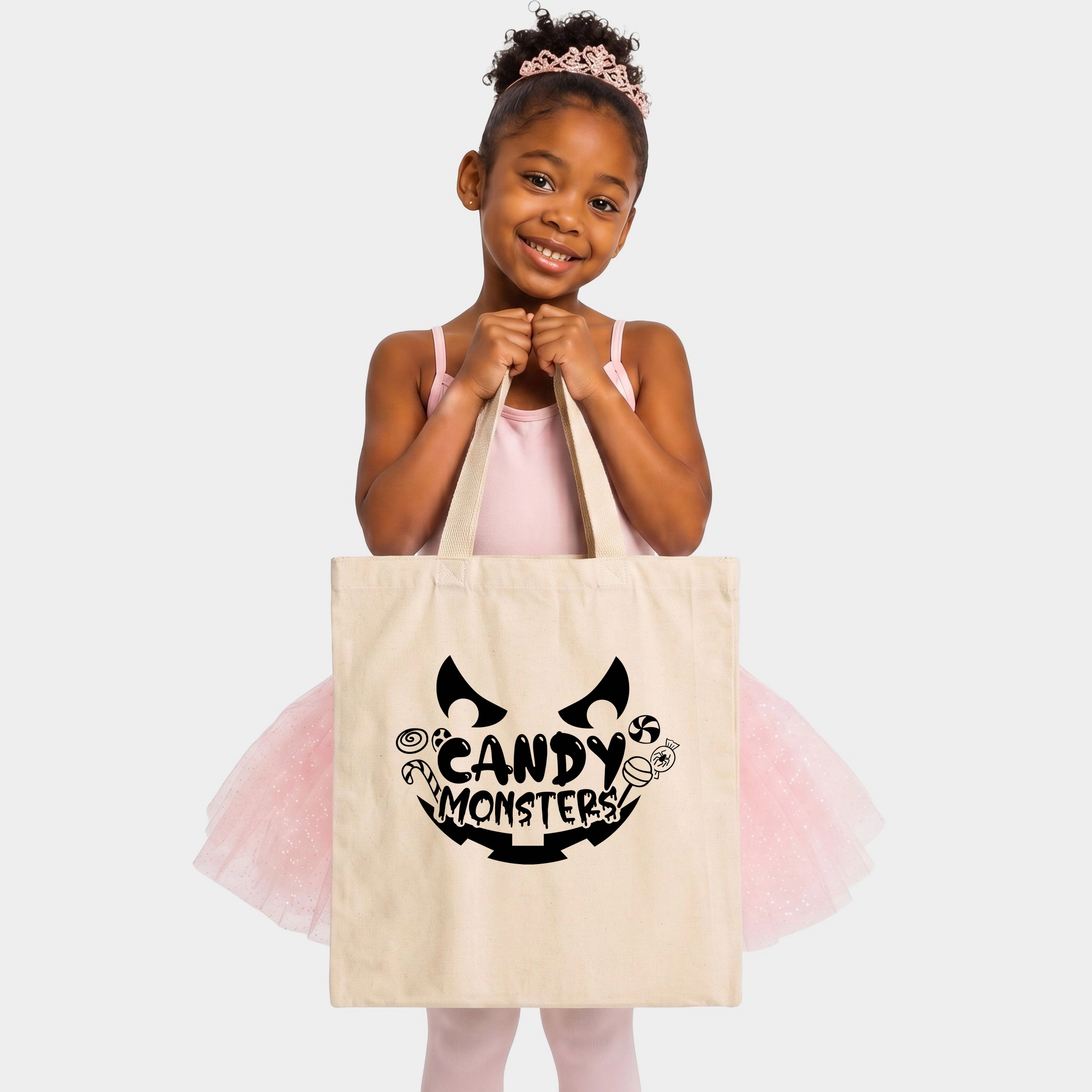 Simply Sage Market - Canvas Tote - Candy Monster