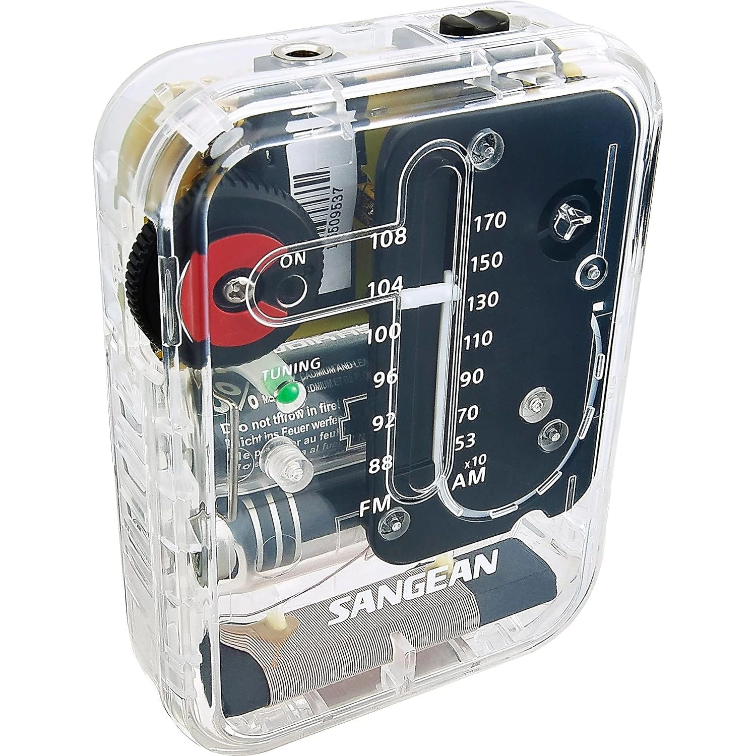 SANGEAN SR‑32CL Compact AM/FM Handheld Pocket Radio