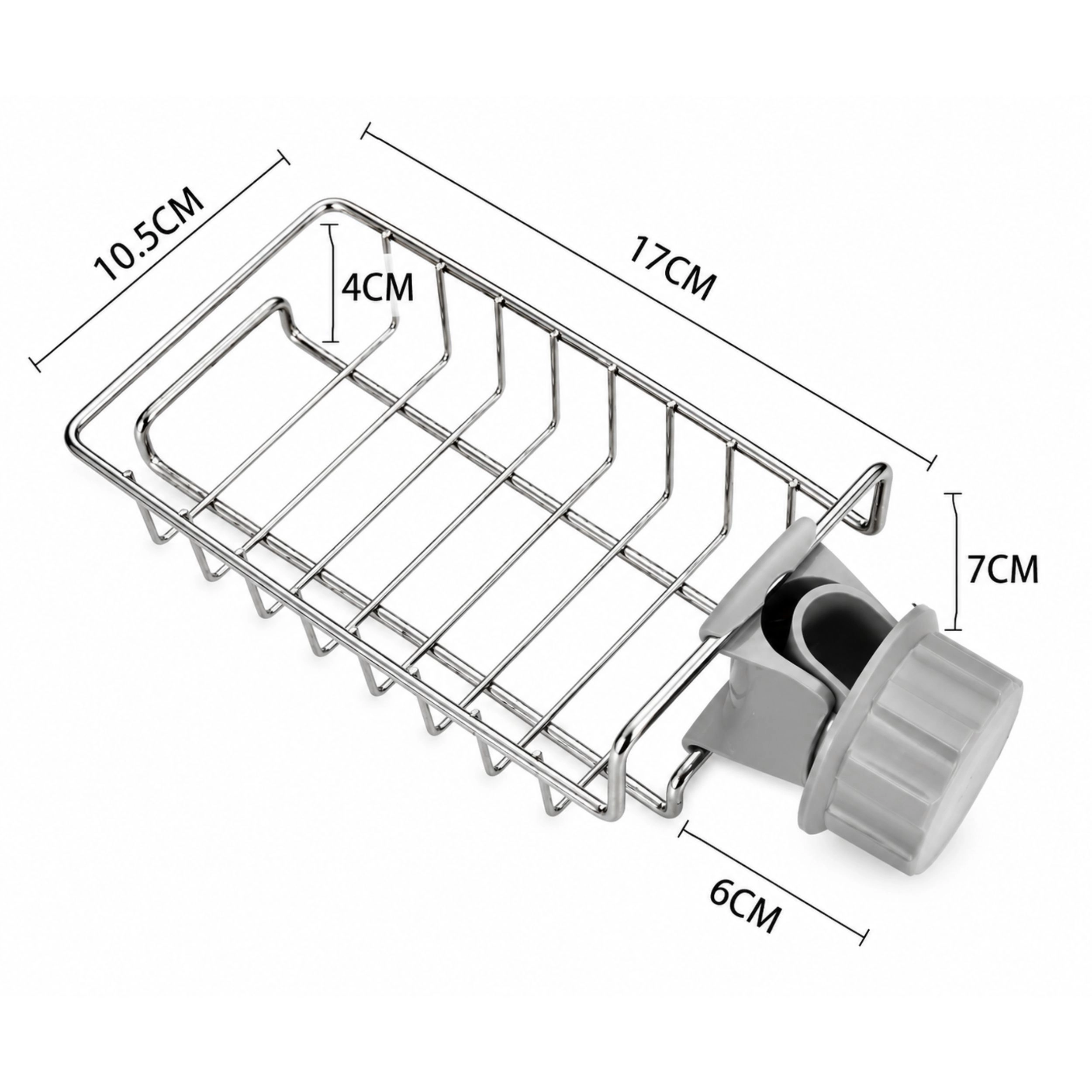 Home Collection Kitchen Sink Faucet Rack Sponge Holder Soap Dish Drain Organizer