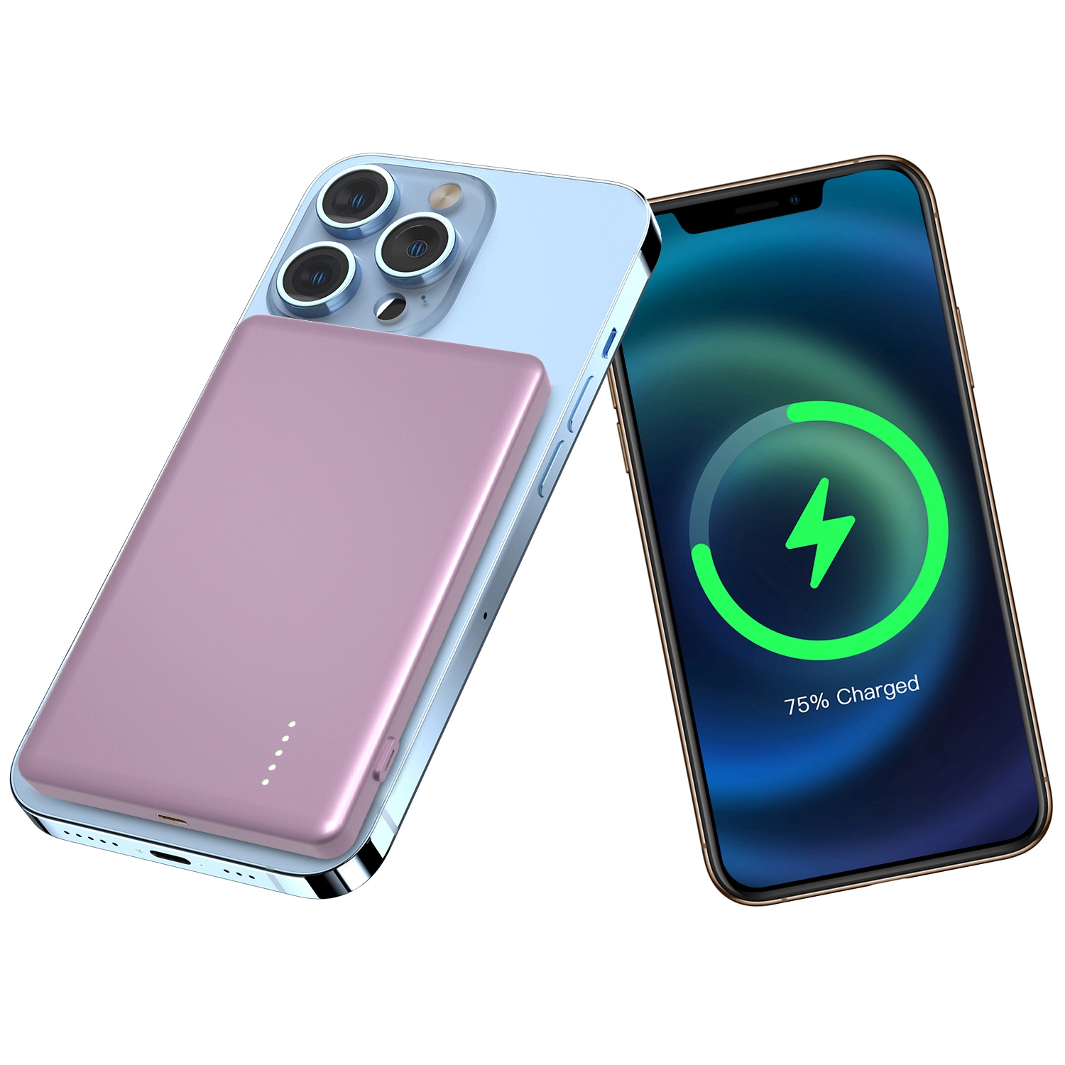 GBruno 2-in-1 Slim MagSafe Wireless Power Bank