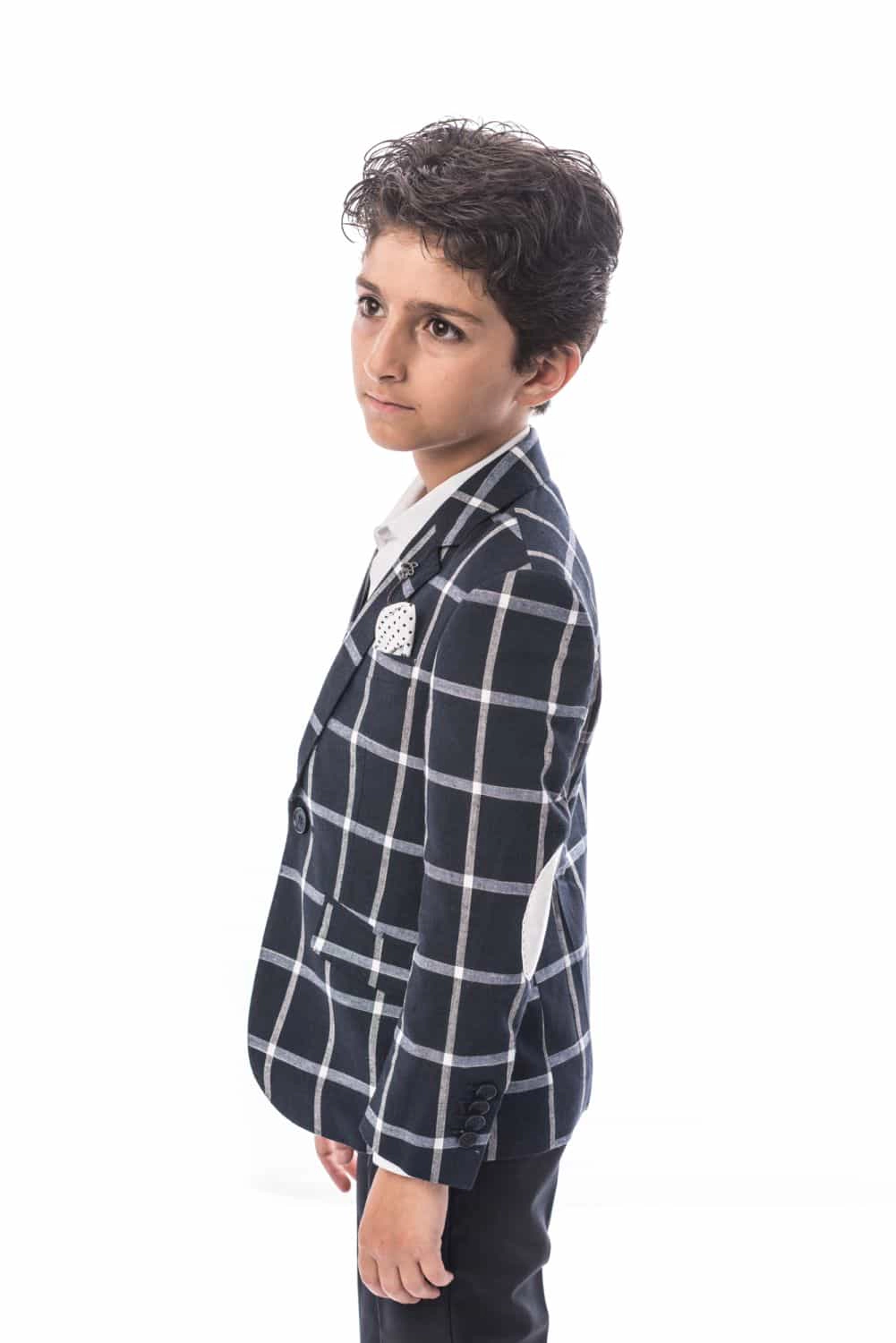 Elie Balleh Boys Slim Fit Classic Sports Coat Jacket