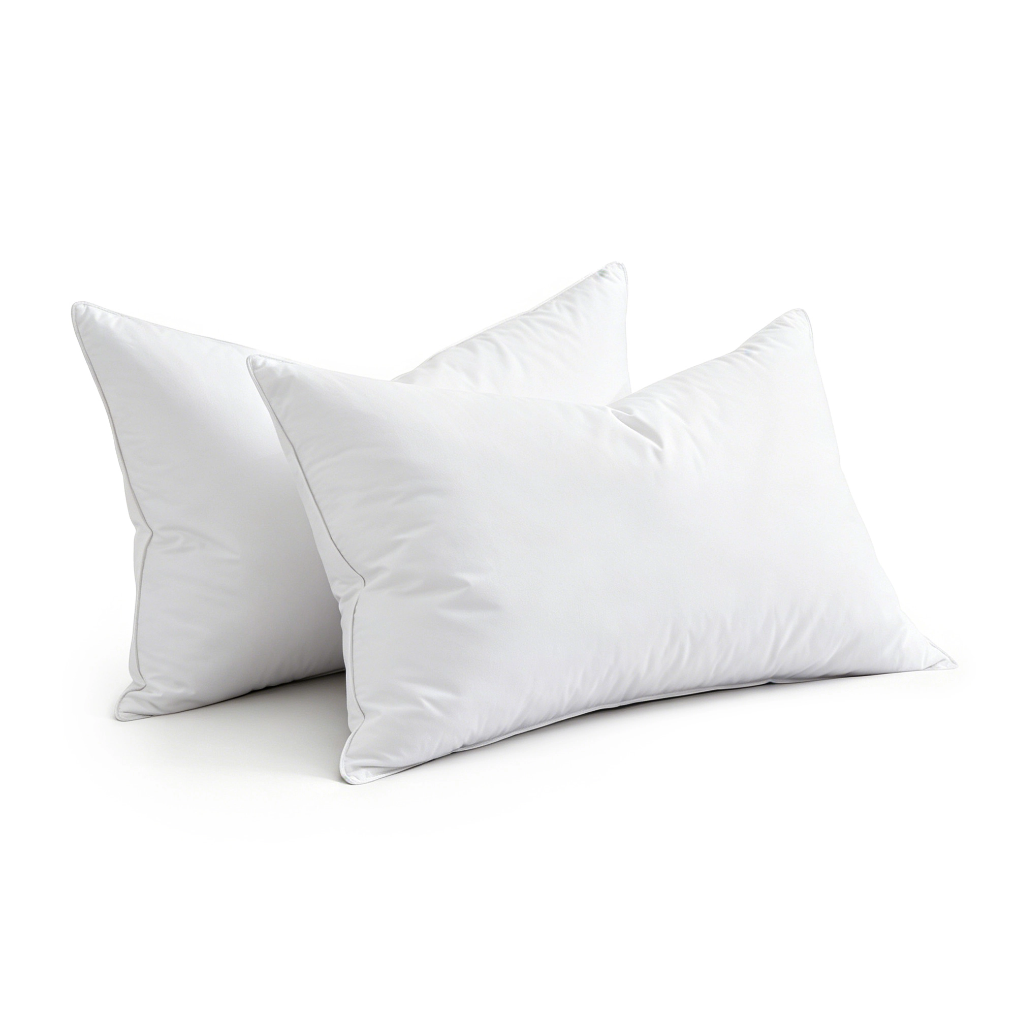 Peace Nest 233 Thread Count Cotton Goose Feather Bed Pillow Set of 2