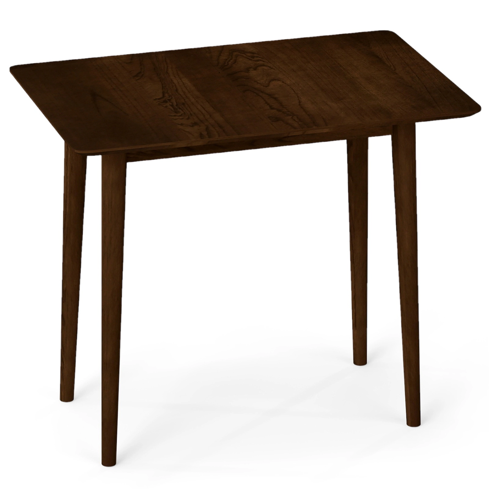 SUGIFT Rectangular Farmhouse Dining Table for 2-4 with 165-lb Capacity Solid Wood Legs 34-in Top Black/Walnut