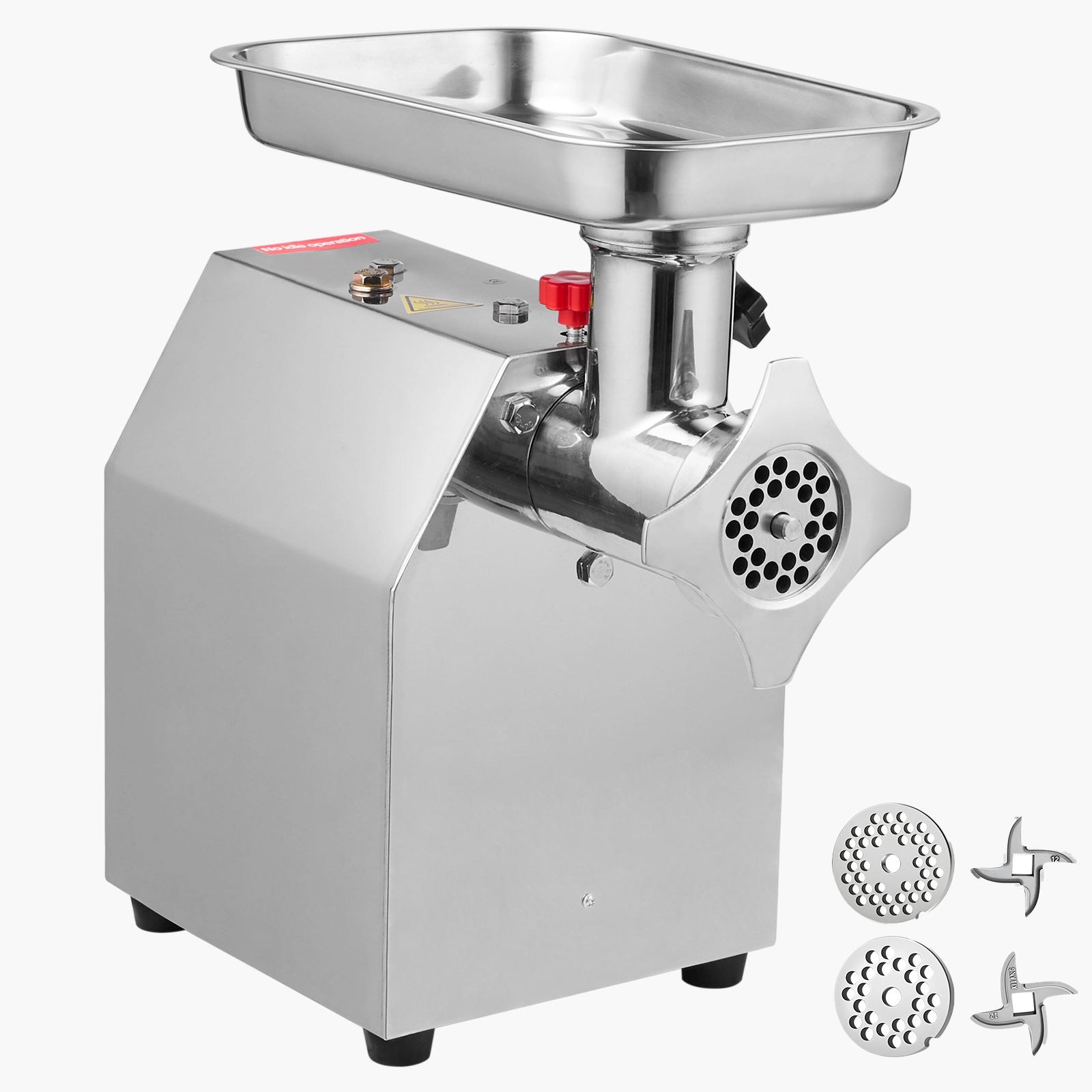 HONGGE Commercial Electric Meat Grinder /min Capacity Industrial Meat Mincer with 2 Stainless Steel Blades 2 Grinding