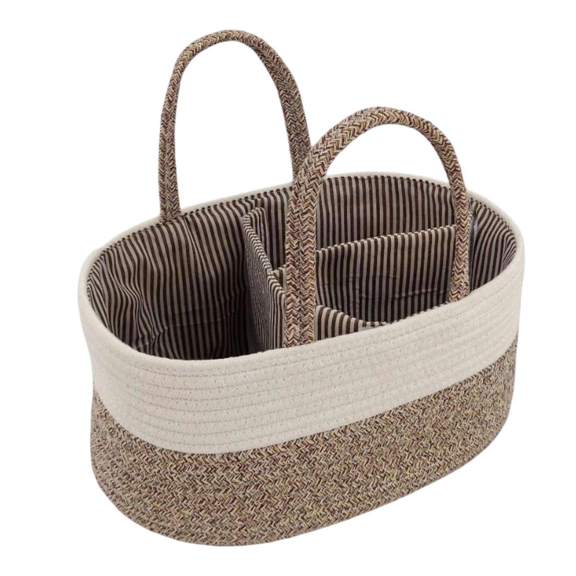Alilang Unisex Woven Rope Storage Basket Organizer Bin and Divider Soft Cotton for Closet Shelf Organization