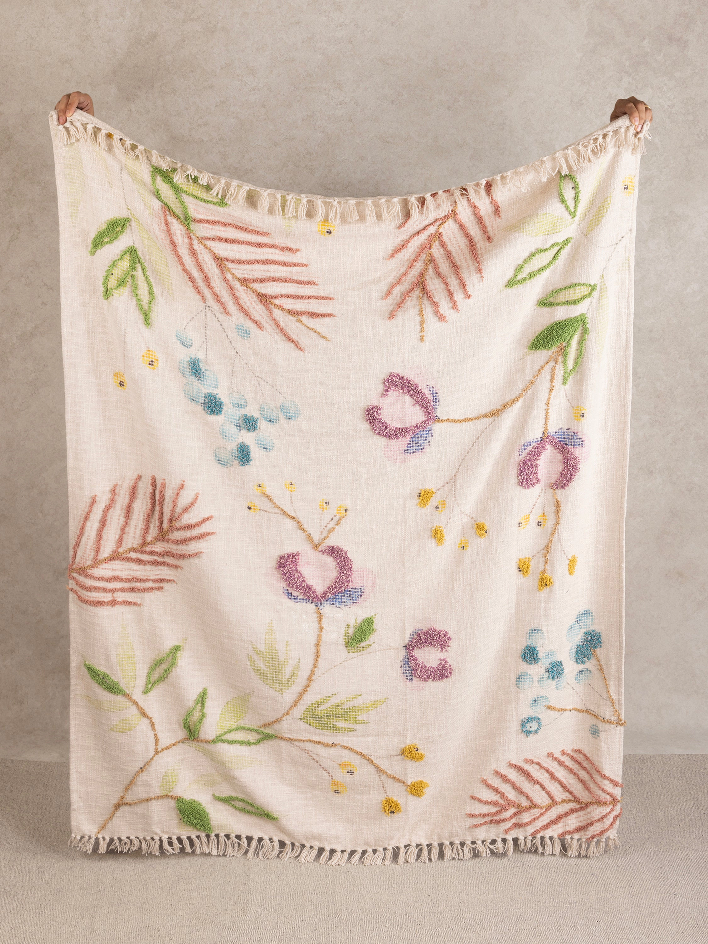 GAURI KOHLI Bahara Throw Blanket 50"x60"