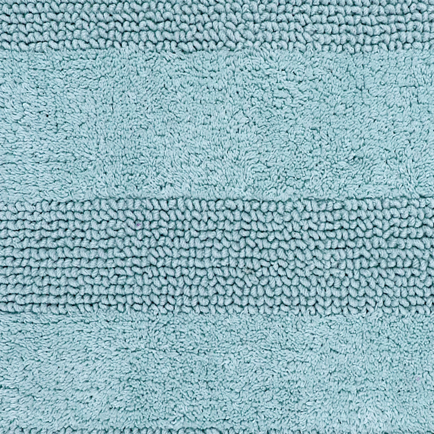 Knightsbridge Stylish And Comfortable All Season Traditional Wide Cut Design Cotton Bath Rug 21 X 34 Light Blue