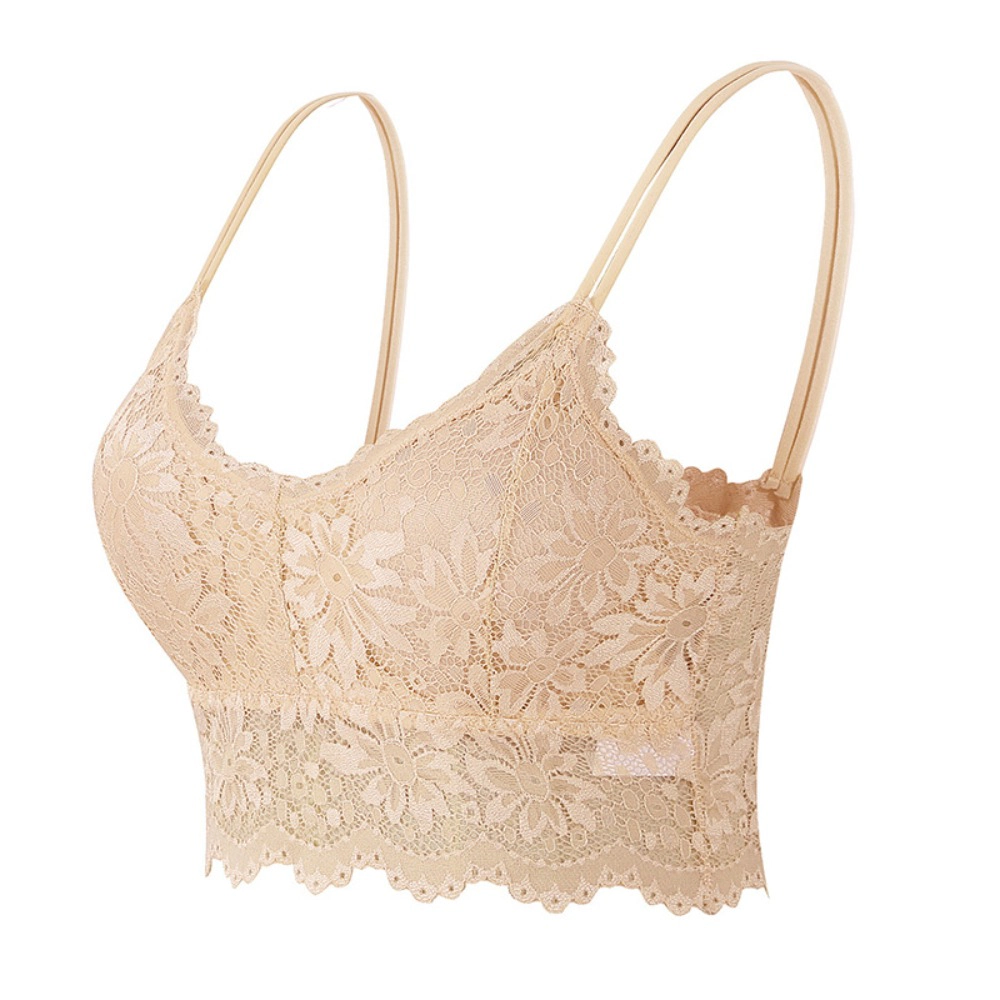 Wardrobe Whimsy Women Lace Bra Plunge Padded No Underwire Bralettes