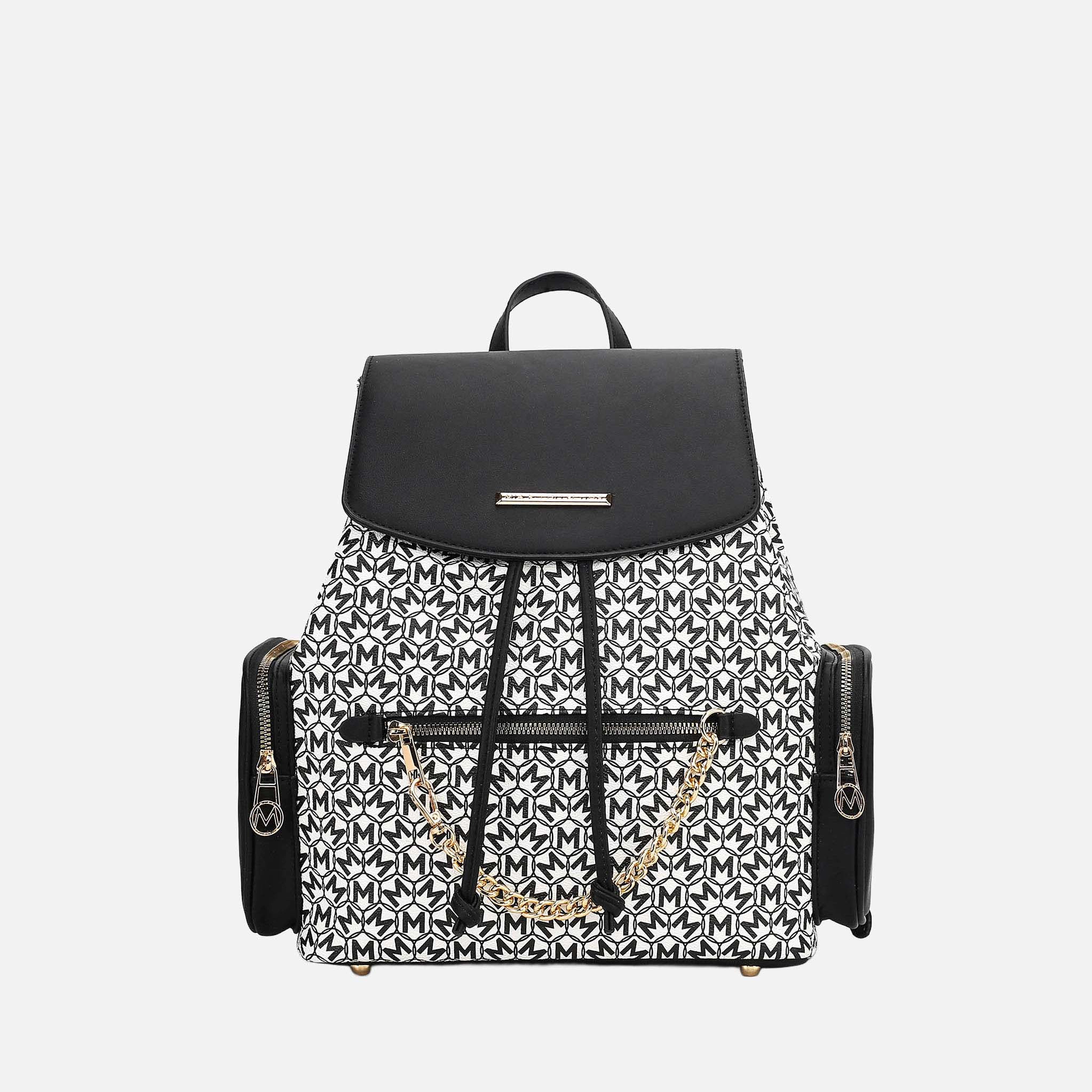 MKF Collection by Mia K Issah Women's Vegan Leather Backpack Book Bag