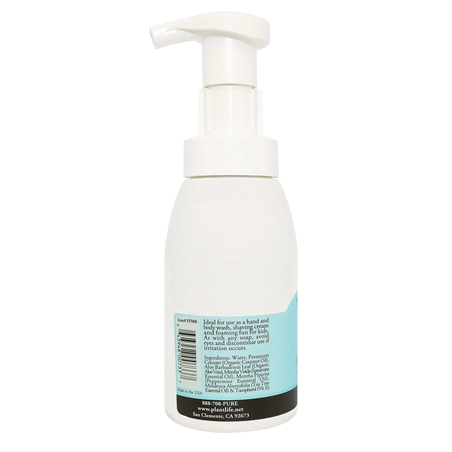 Plantlife Fresh Mint Hand & Body Foam Soap