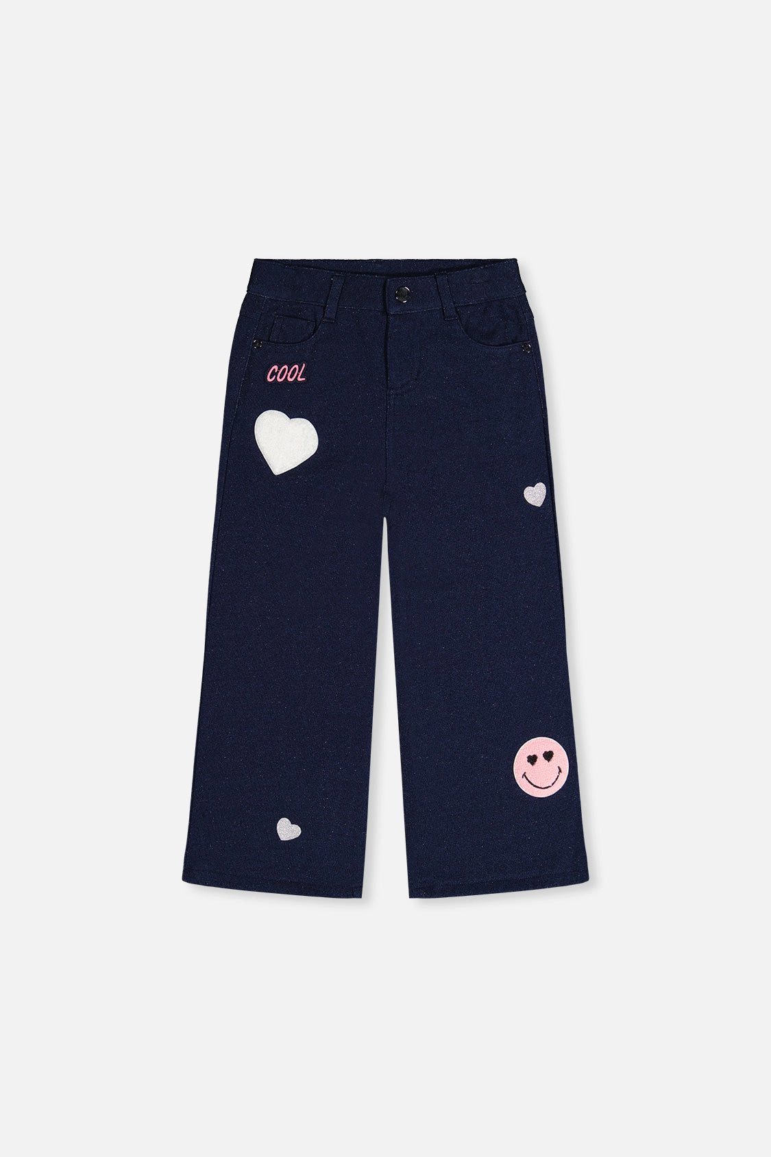 Deux par Girls Appliqué Patch French Terry Pant
