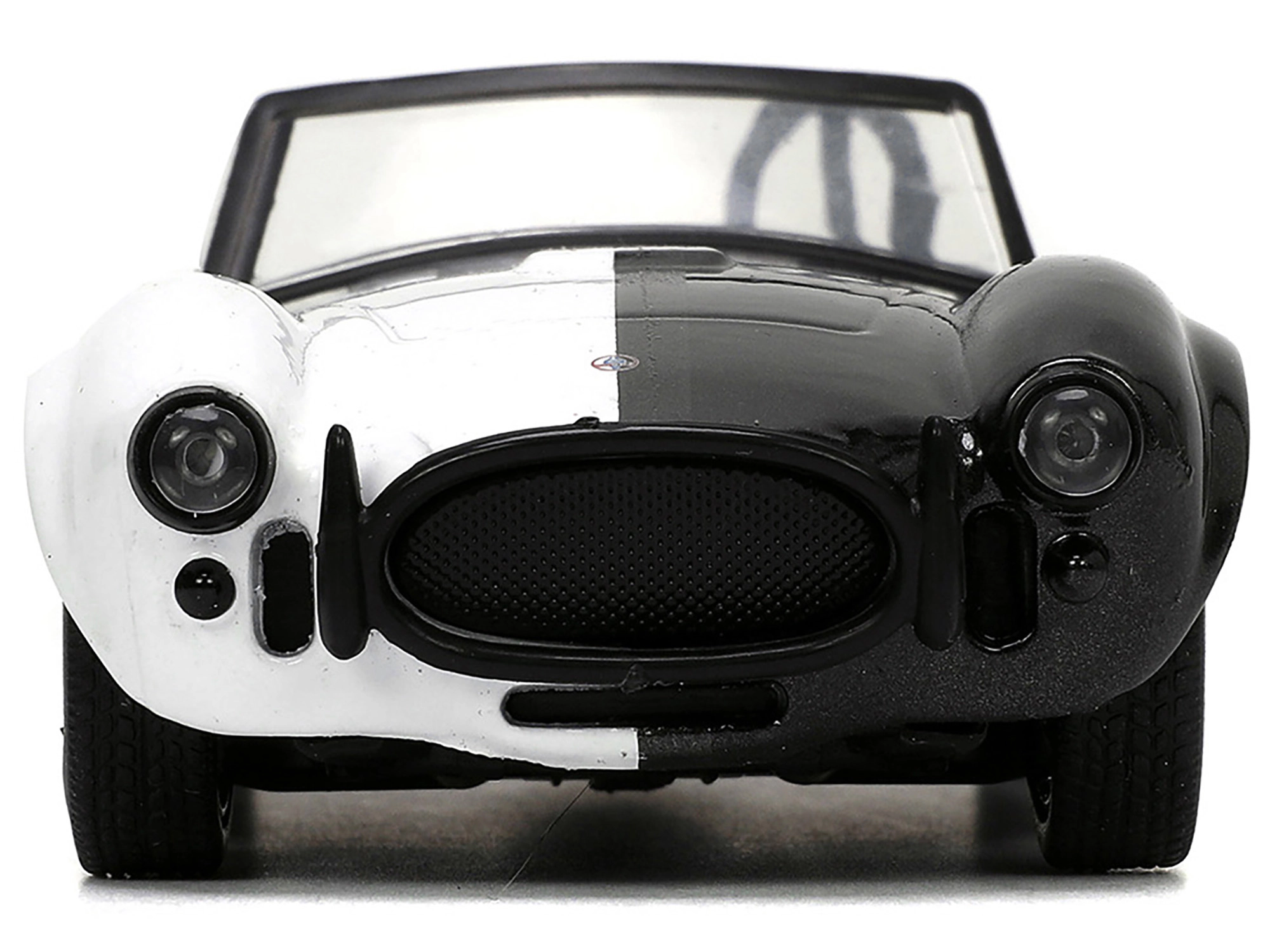 Jada 1965 Shelby Cobra 427 S/C #2 Black Metallic and White and Harvey Two-Face Diecast Figure "Batman"