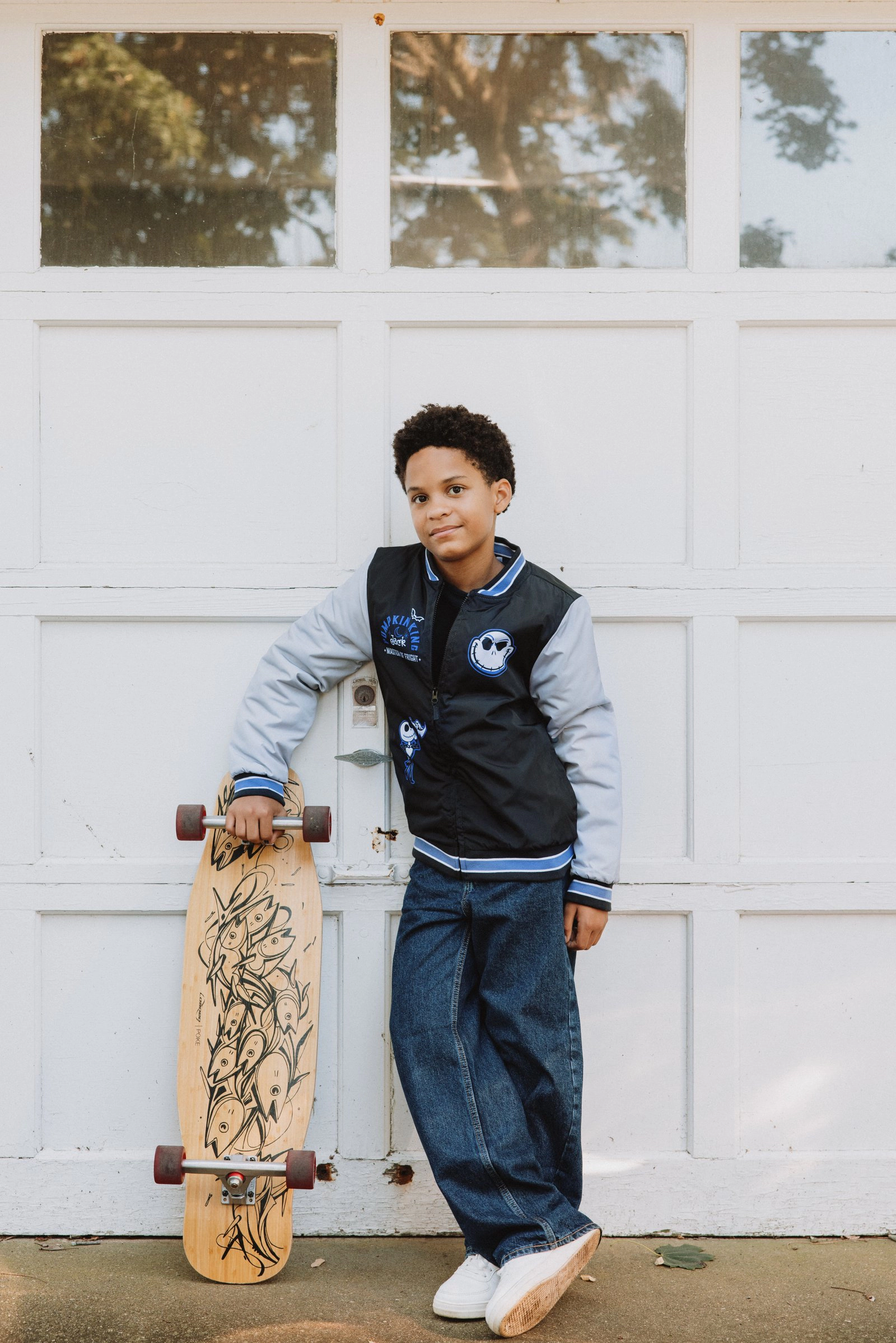 Disney Nightmare Before Christmas Boys' Varsity Bomber Jacket