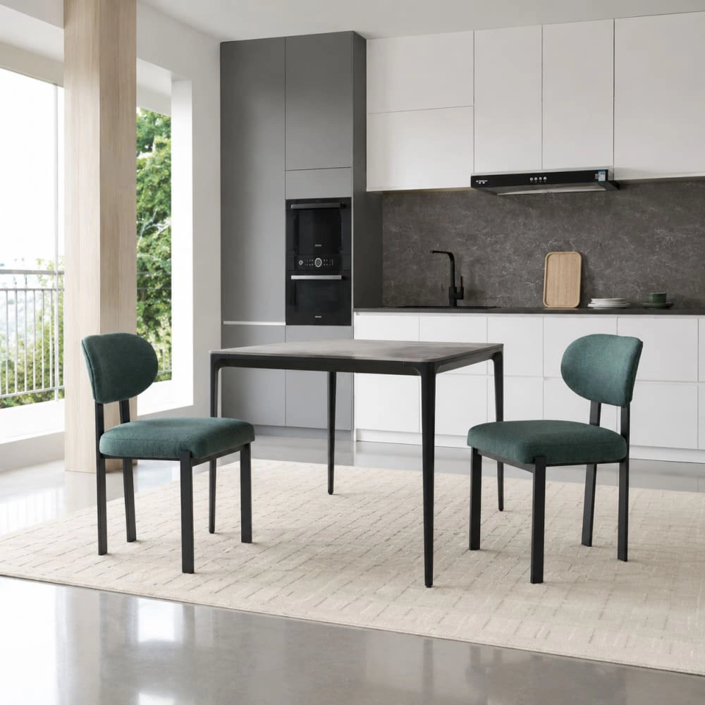 GOODSILO Upholstered Fabric Dining Side Chair