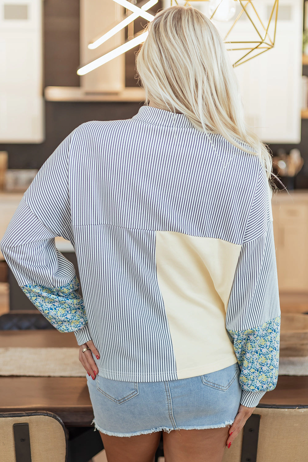 Threaded Pear Women's Syllena Collared Boxy Fit Sweatshirt