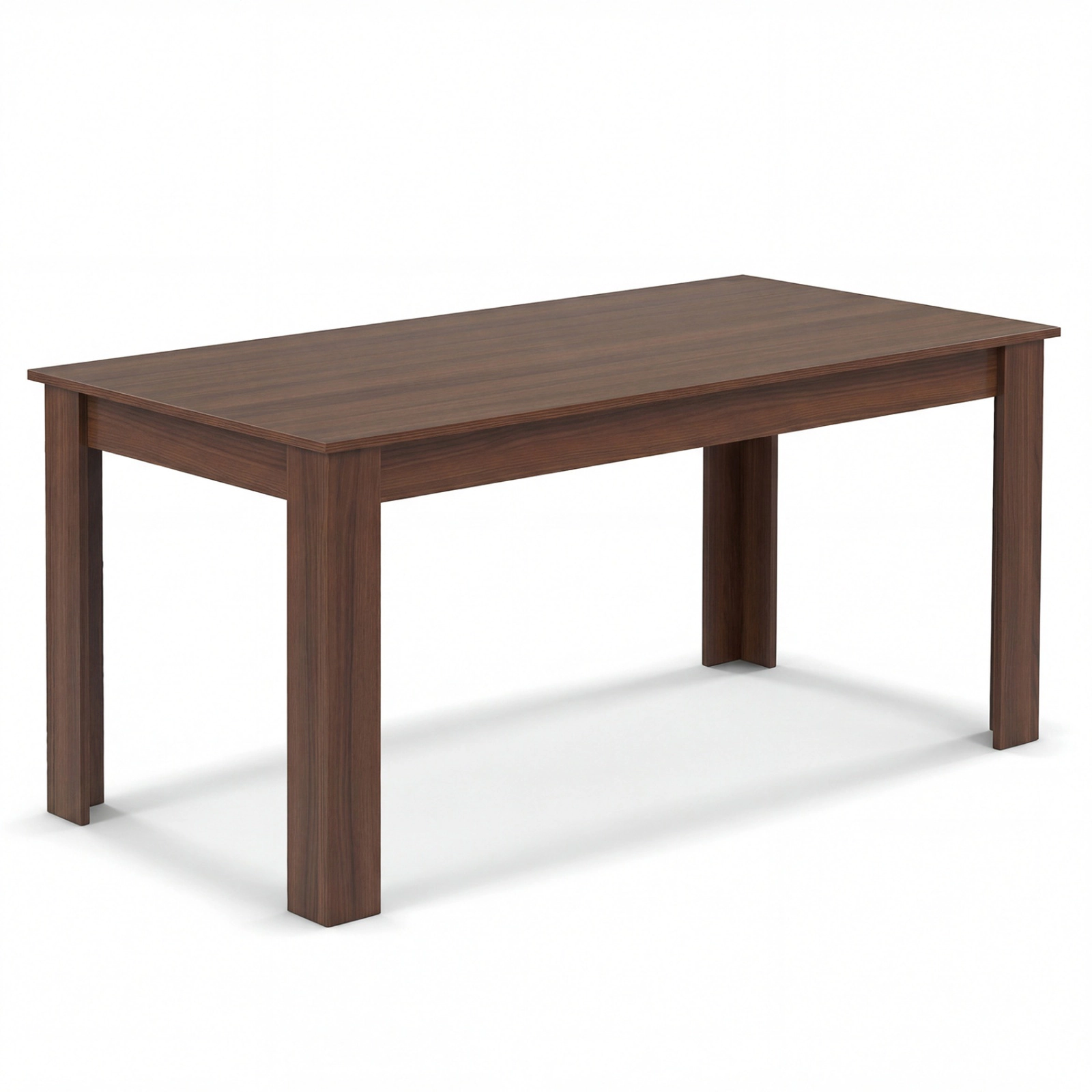 SUGIFT 63-in Rectangular Modern Engineered Wood Dining Kitchen Table 200-lb Capacity Walnut