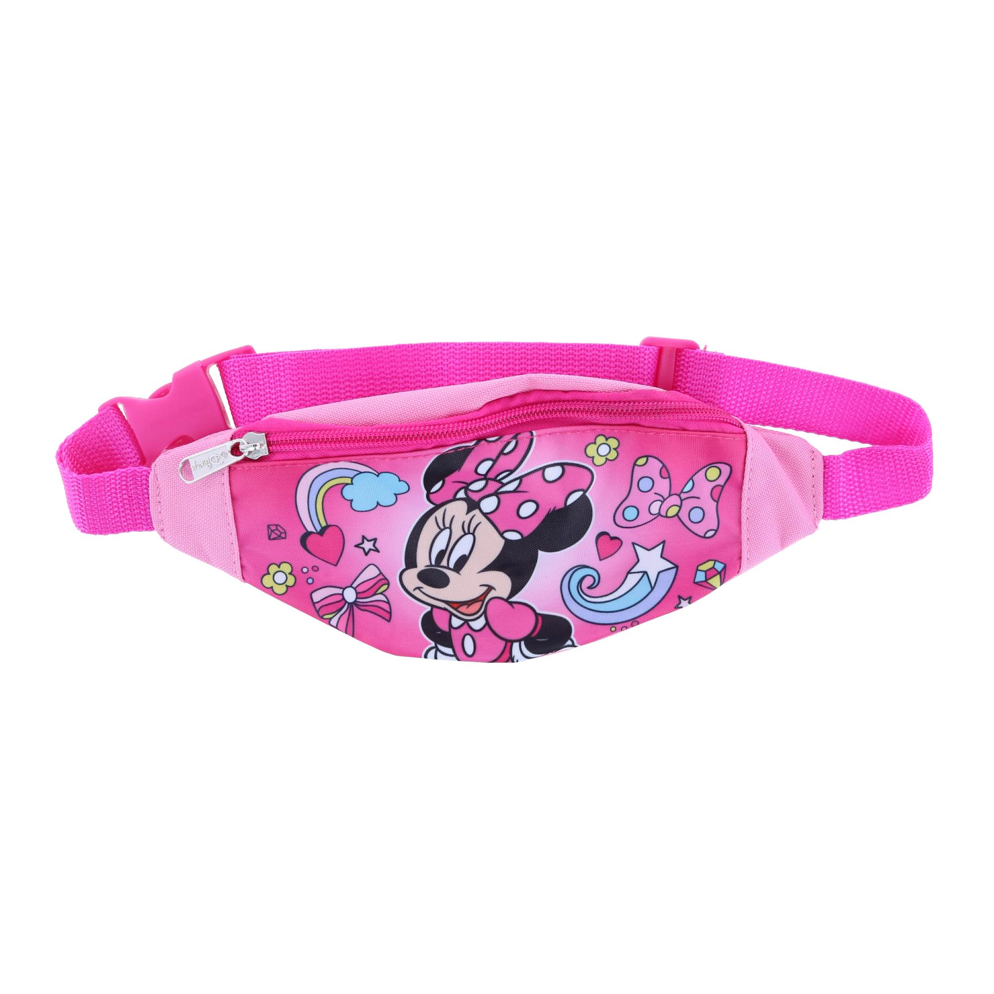 CTM Girl's Minnie Mouse Adjustable Fanny Waist Pack