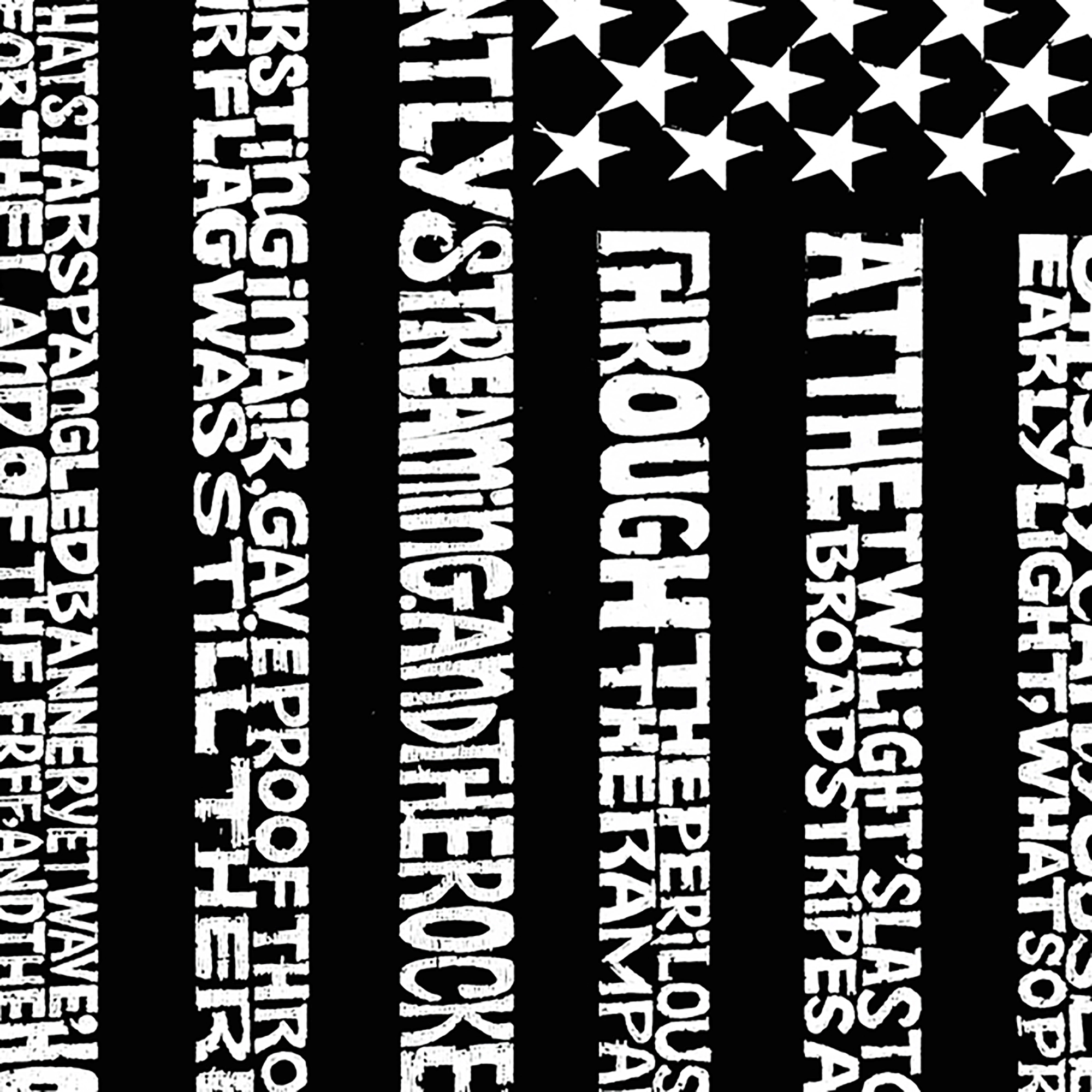 LA Pop Art National Anthem Flag - Men's Word Hooded Sweatshirt