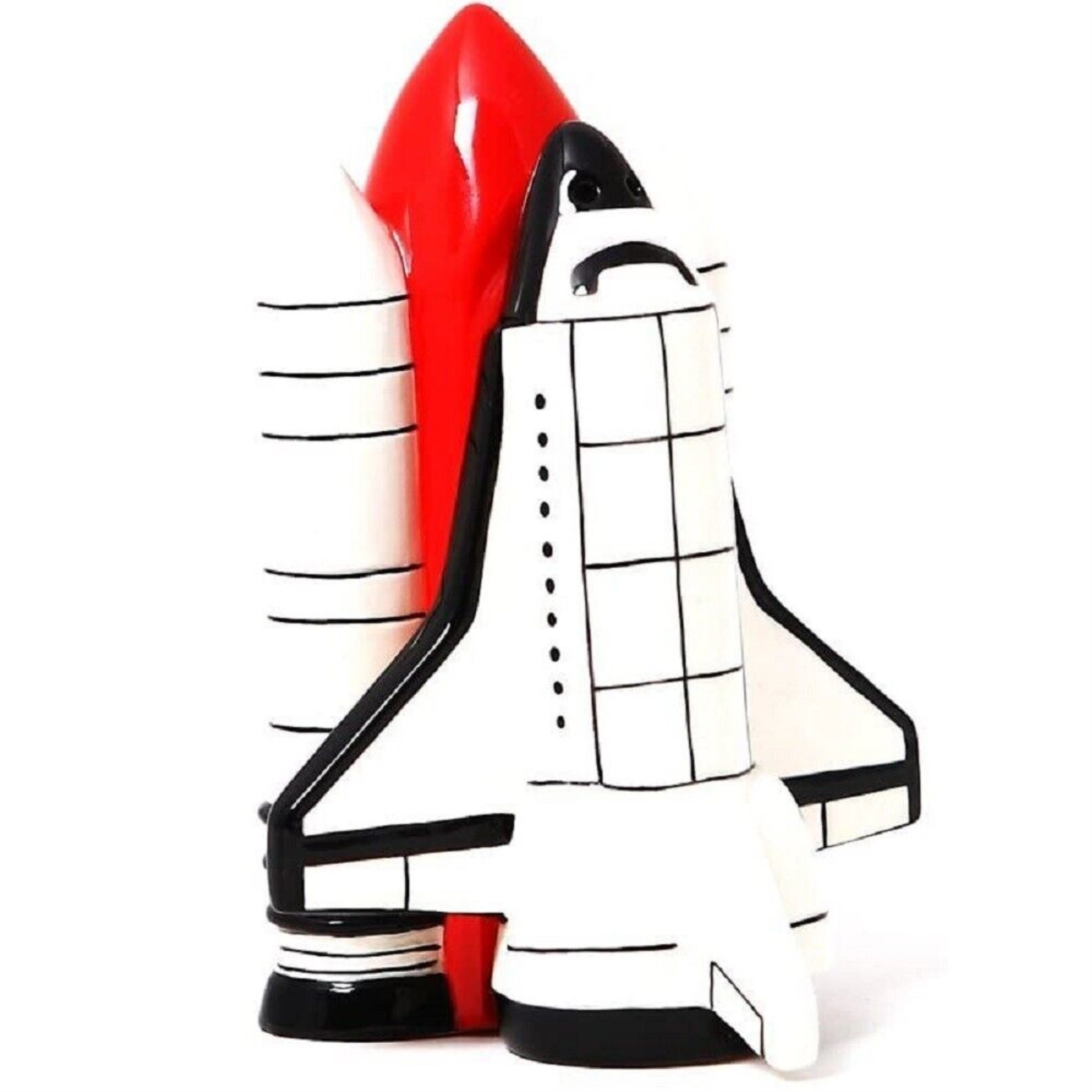 Pacific Giftware Space Shuttle Attractives Ceramic Magnetic Salt Pepper Shaker