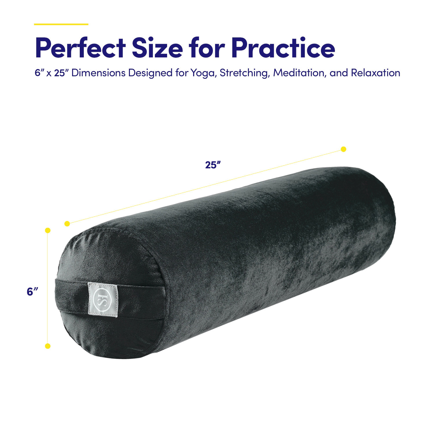 Sweet Home Collection Yoga Bolster Meditation Pillow