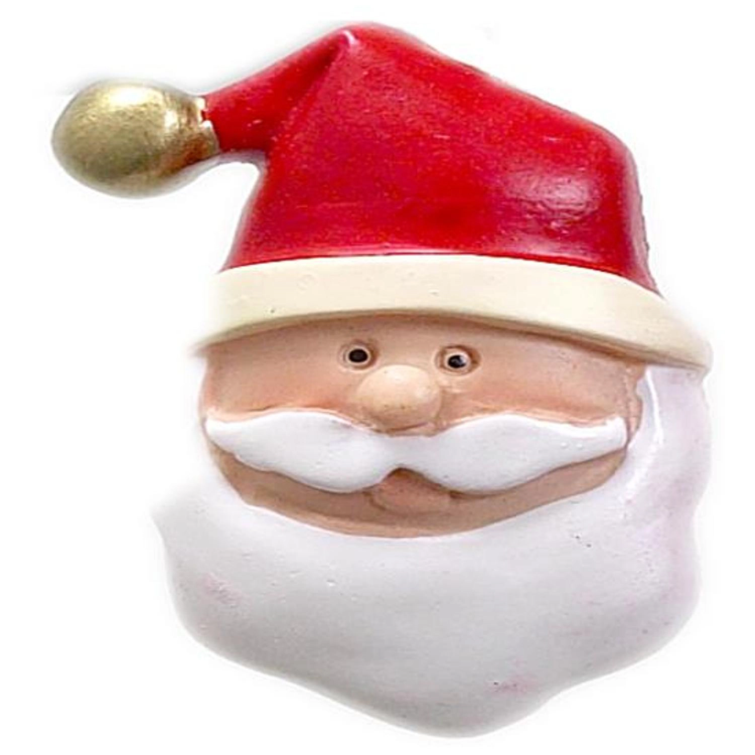 Carnation Home Fashions Santa Claus Resin Shower Curtain Hooks Multi 1.5x1.5