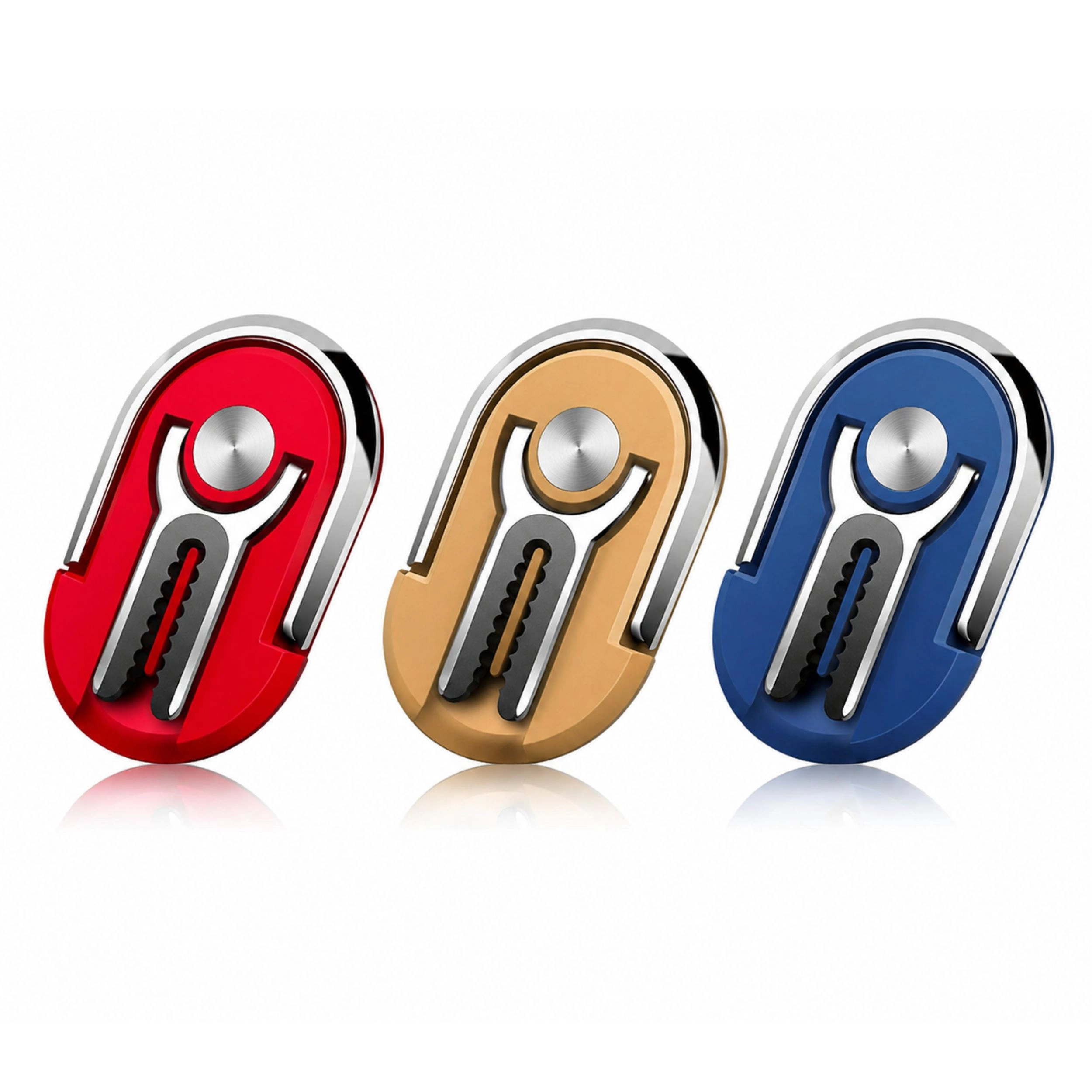 Home Collection 360° Rotating Phone Ring Holder with Universal Car Vent Clip Mount