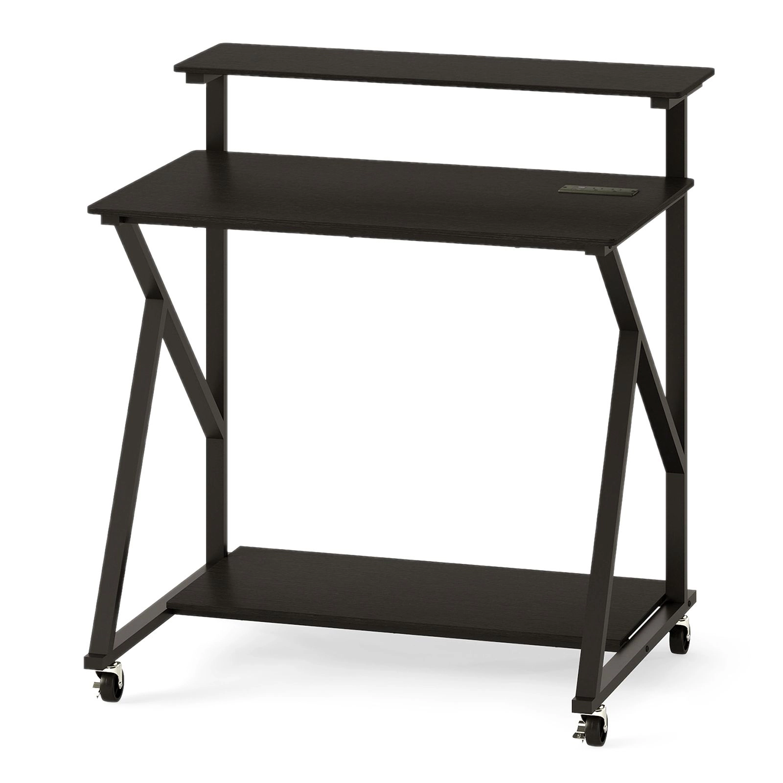SlickBlue Unisex 32 Inch Rolling Computer Desk with Power Outlets